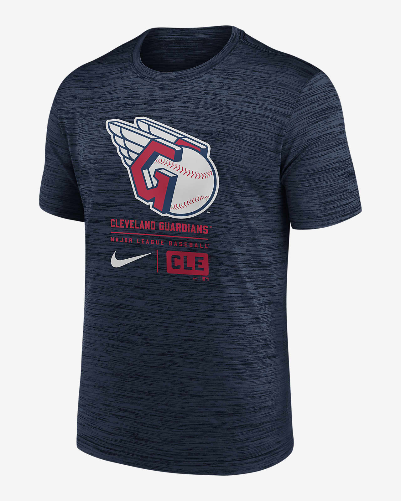 Cleveland Guardians Large Logo Velocity Men's Nike MLB T-Shirt