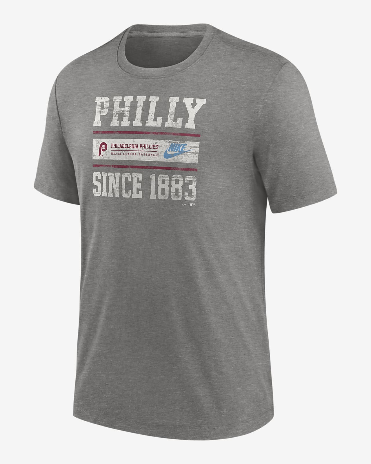 Philadelphia Phillies Cooperstown Local Stack Men's Nike MLB T-Shirt