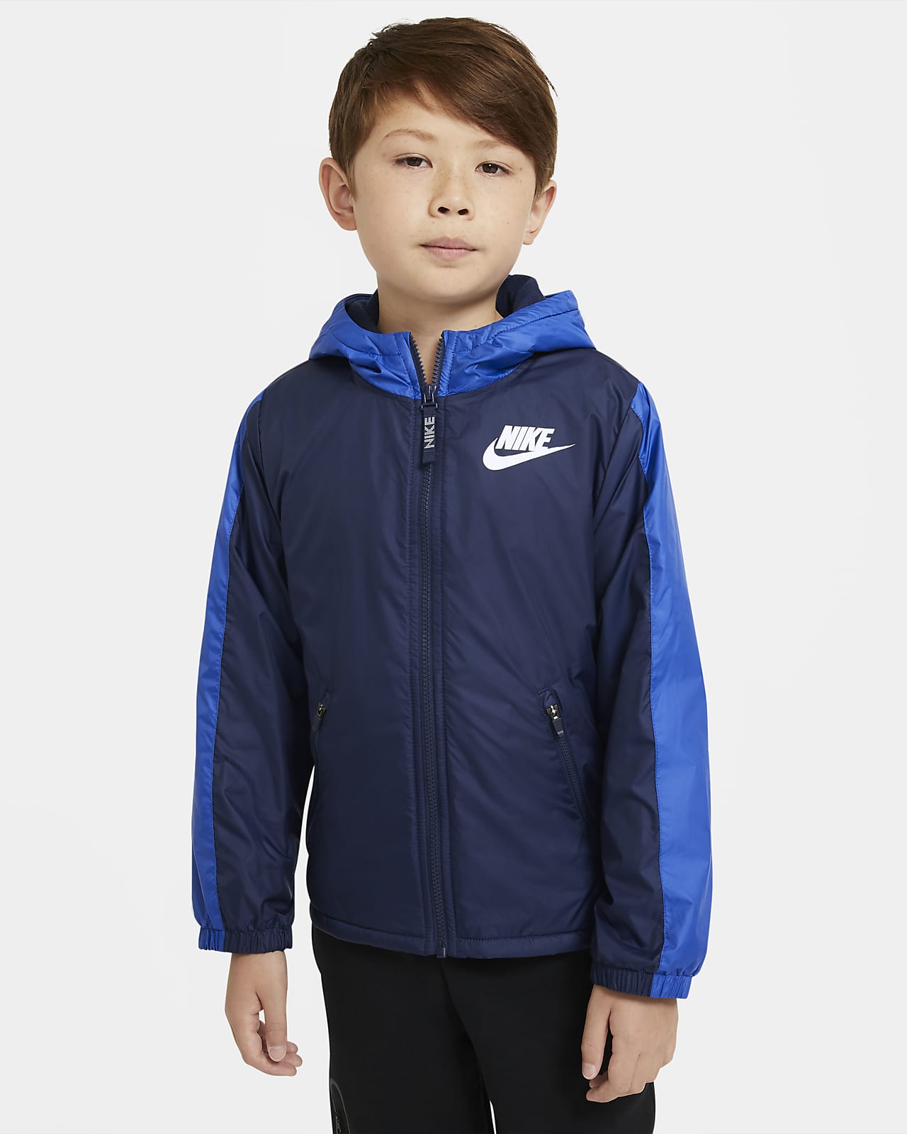 nike fleece lined jacket junior