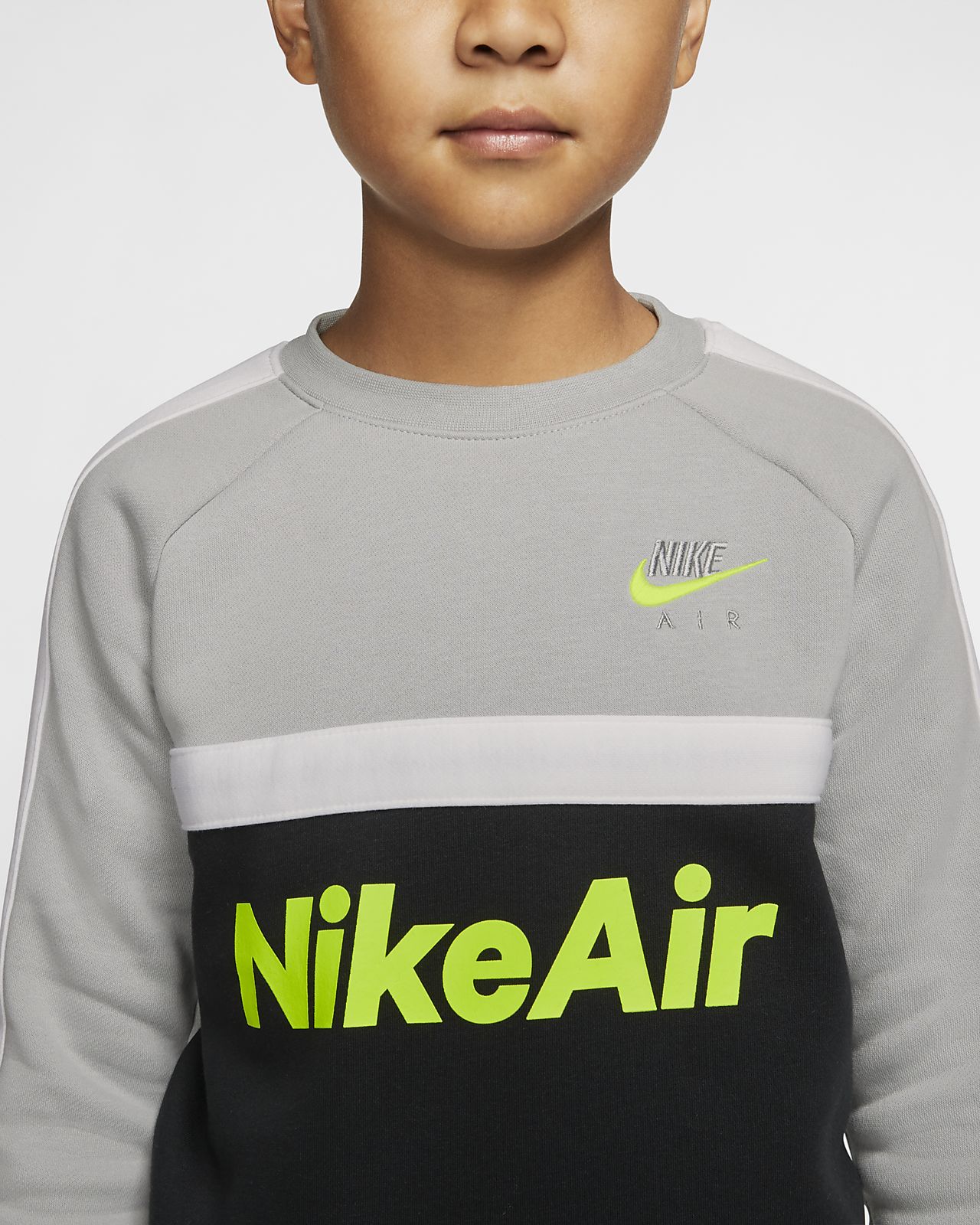 nike air colourblock crew sweatshirt