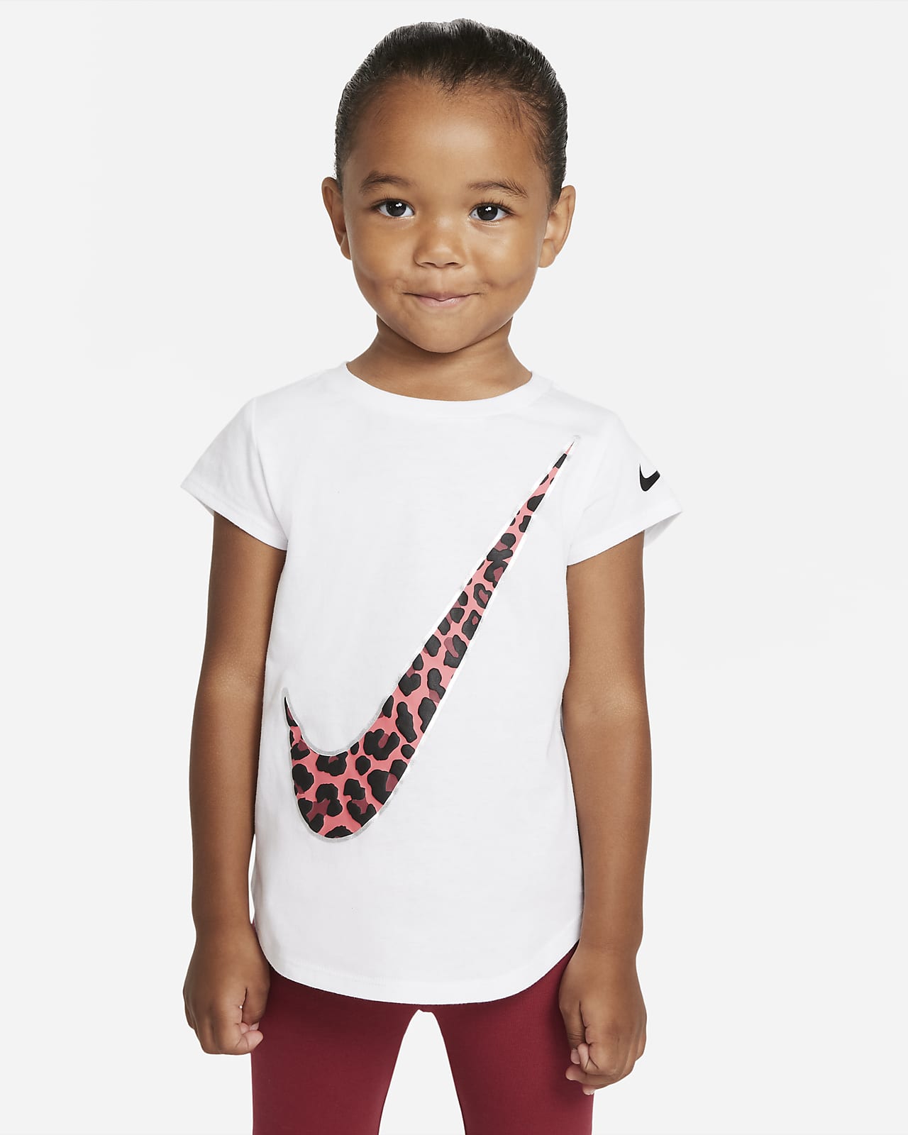 Playera de leopardo infantil Nike