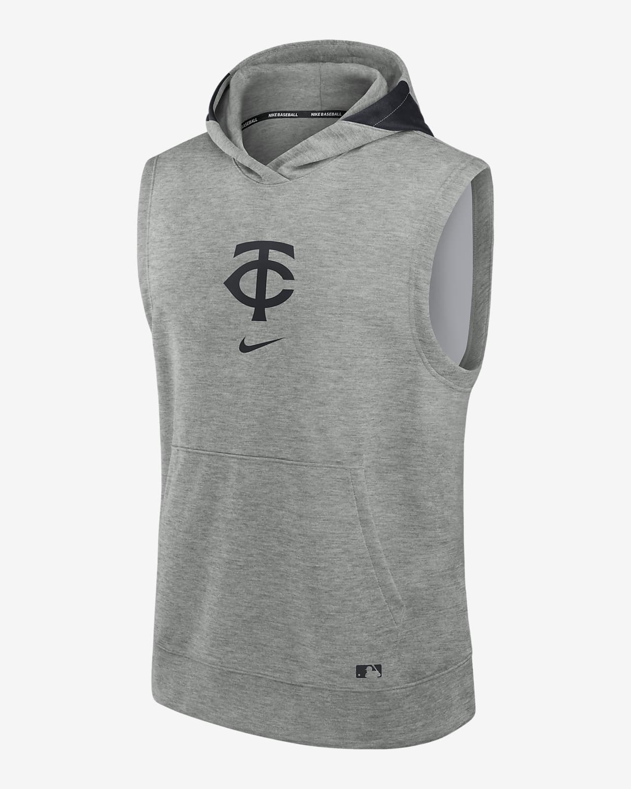 Minnesota Twins Authentic Collection Early Work Men’s Nike Dri-FIT MLB Sleeveless Pullover Hoodie