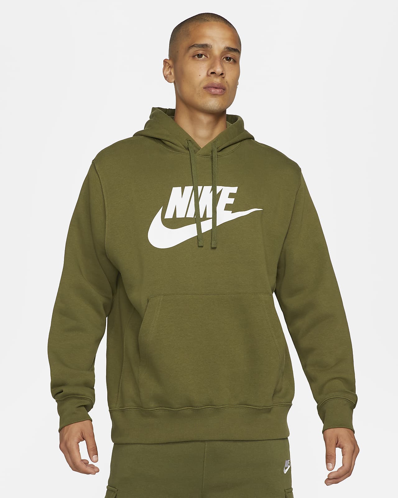 Ανδρική μπλούζα με κουκούλα και σχέδιο Nike Sportswear Club Fleece