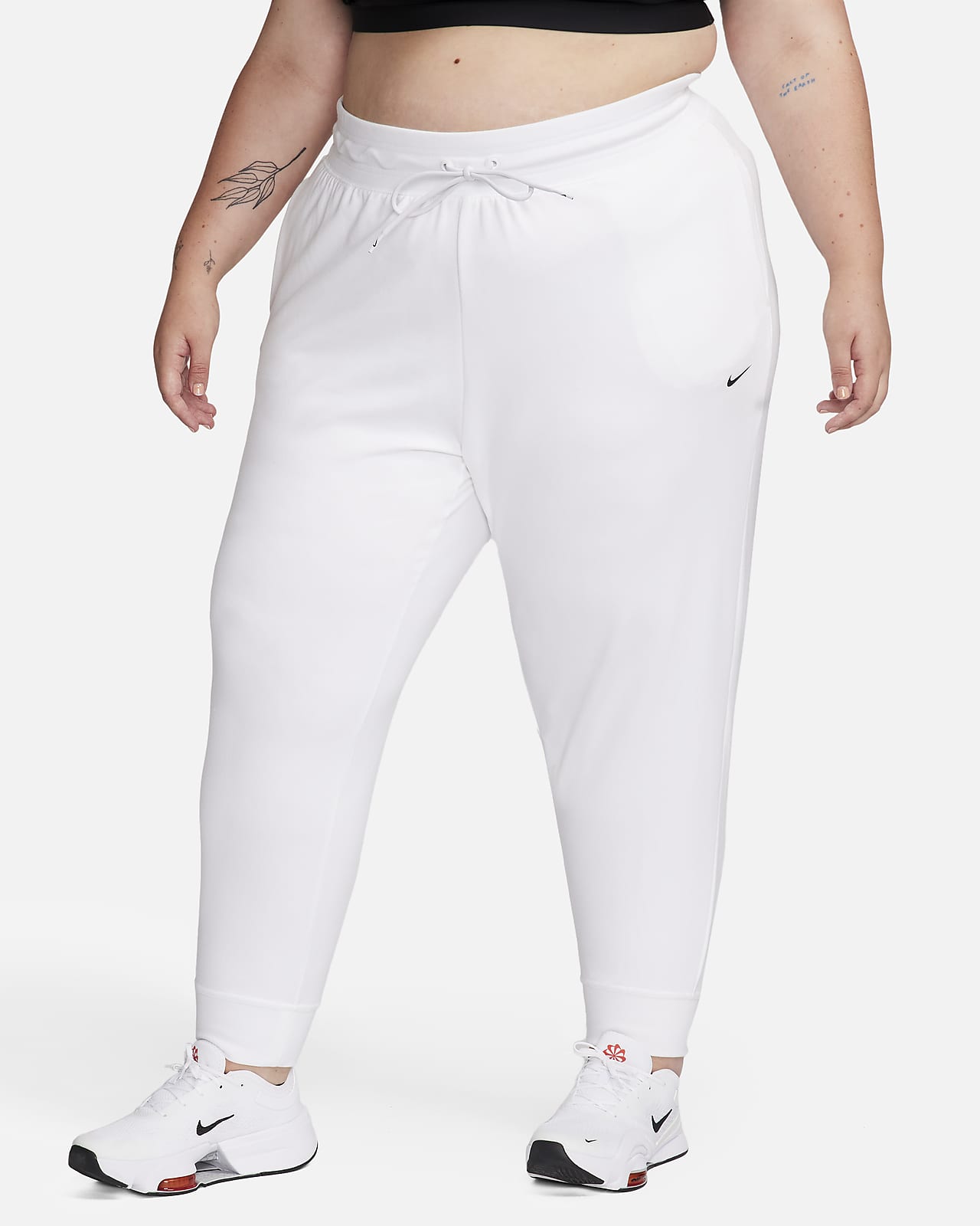 Joggers de French Terry de cintura alta de 7/8 para mujer (talla grande) Nike Dri-FIT One