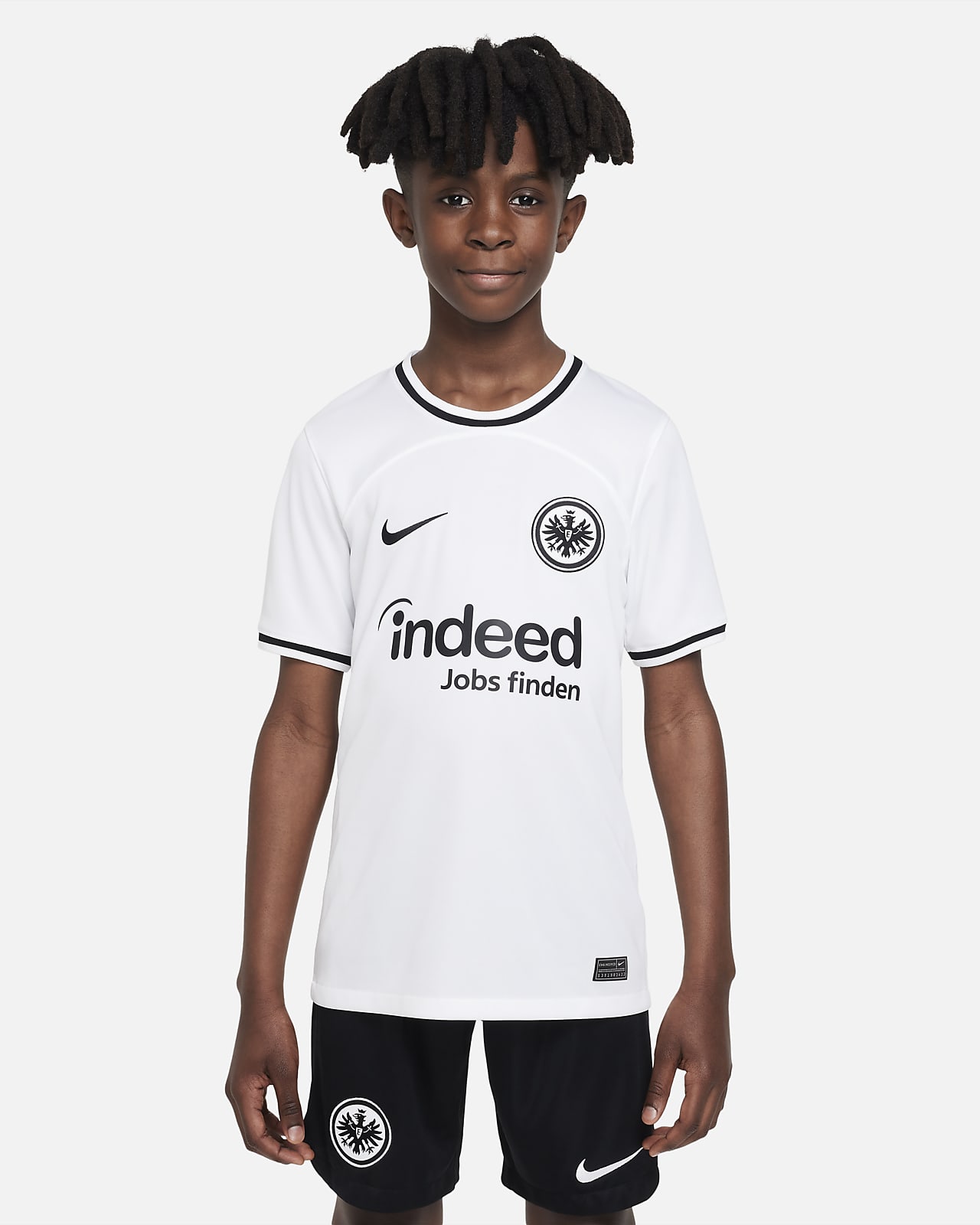 Eintracht Frankfurt 2022/23 Stadium Home Older Kids' Nike Dri-FIT Football Shirt
