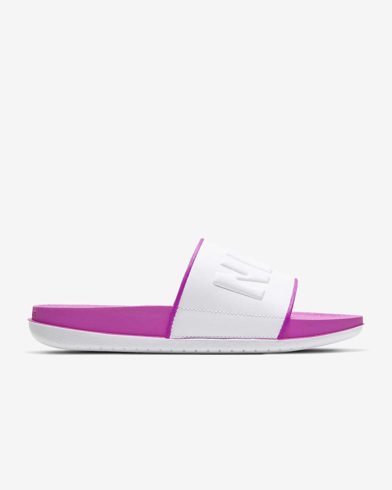 nike lilac sliders