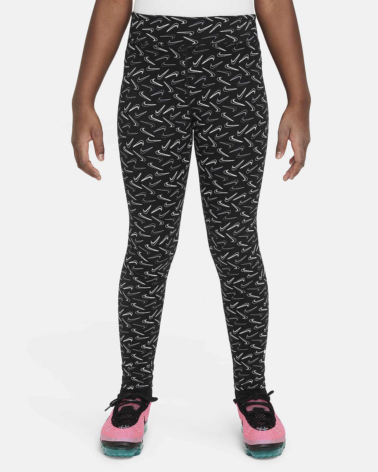 Nike Sportswear Essential leggings med mellomhøyt liv til store barn (jente)