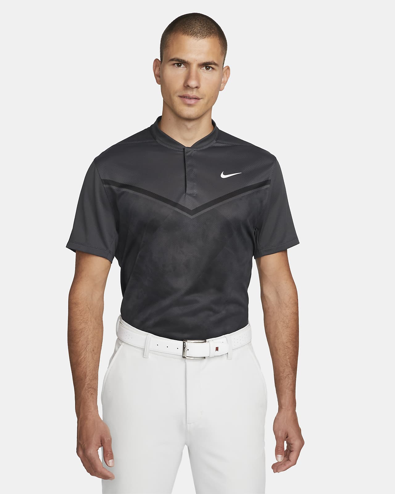 Nike Dri-FIT ADV Tiger Woods Baskılı Erkek Golf Polo Üst