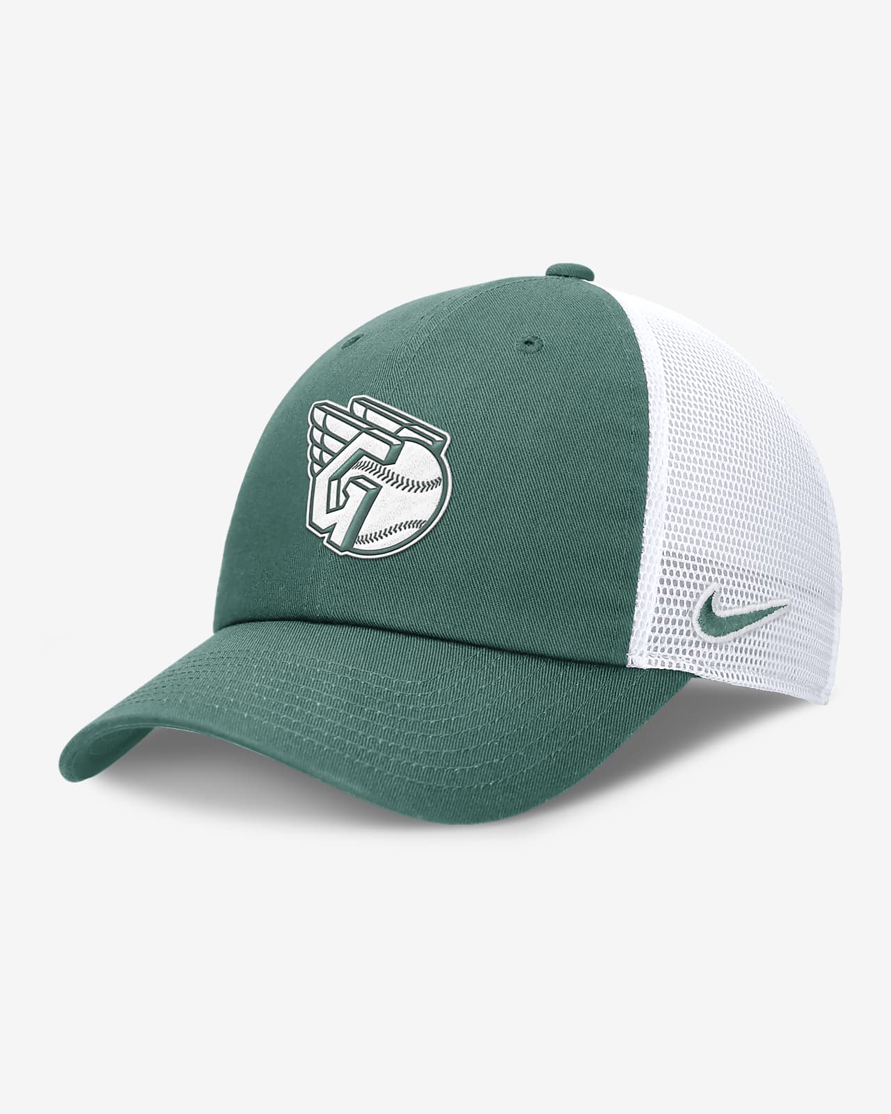 Cleveland Guardians Bicoastal Club Men's Nike MLB Trucker Adjustable Hat