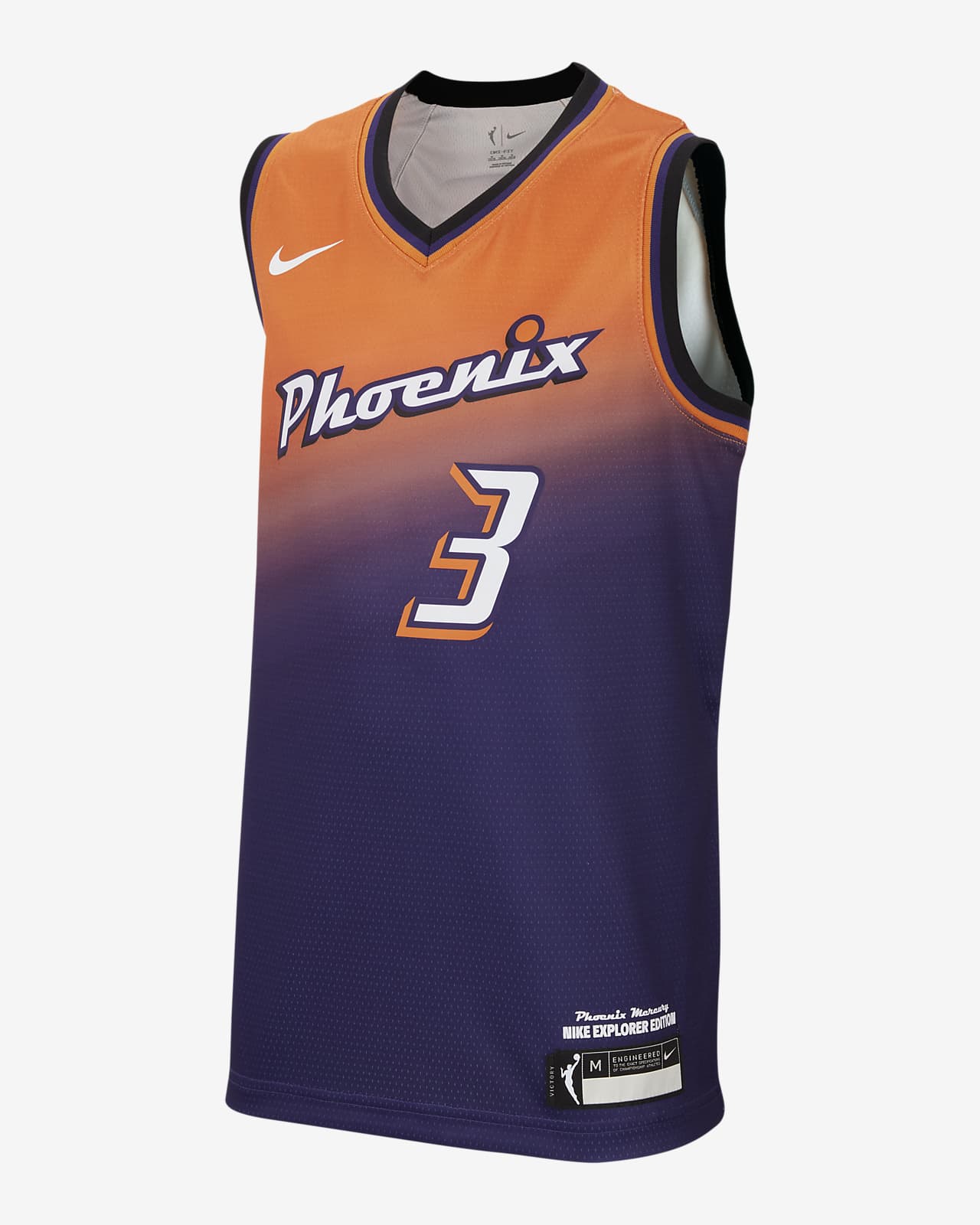 Jersey WNBA Swingman Nike Dri-FIT para niños talla grande Phoenix Mercury Explorer Edition