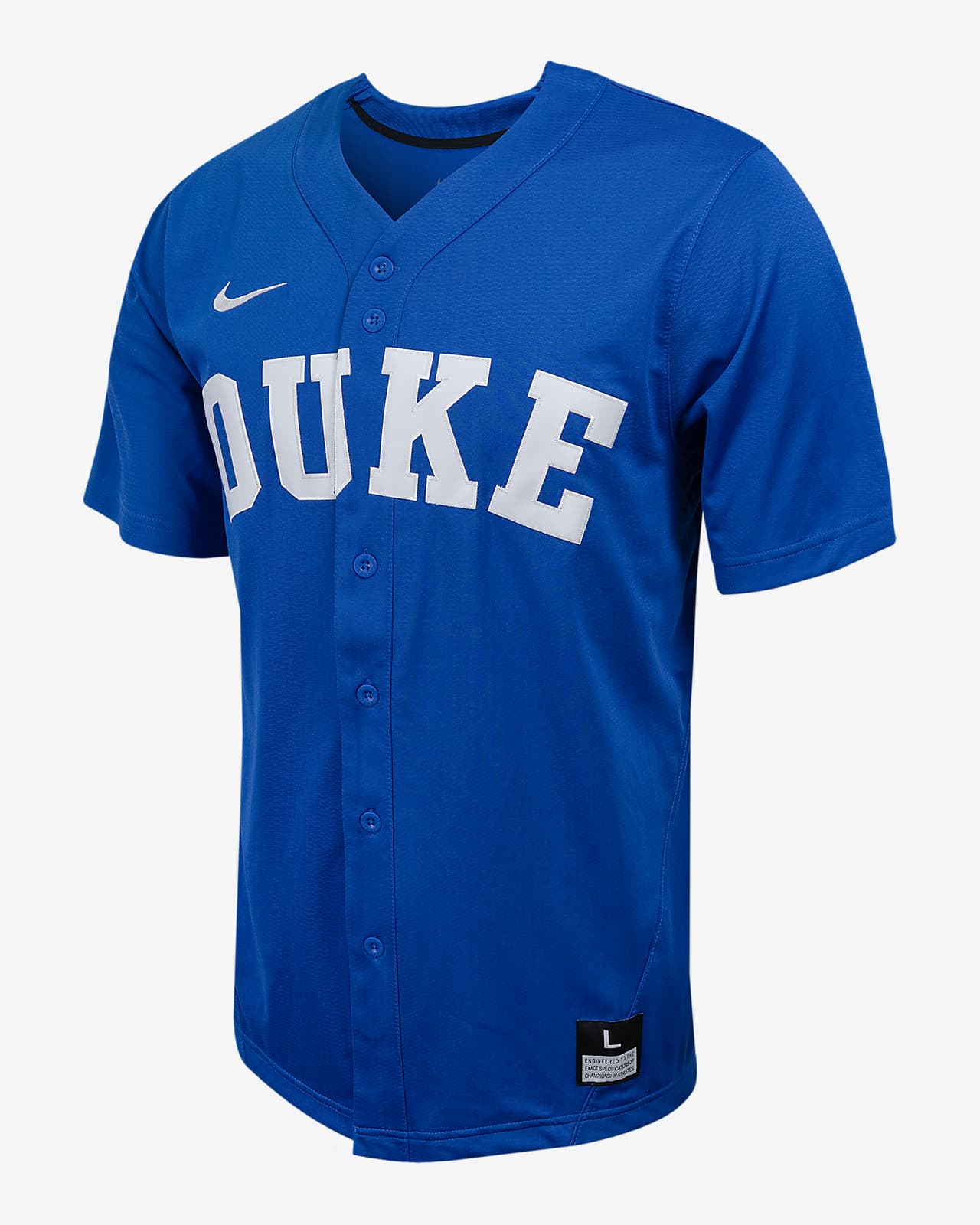 Duke Men's Nike College Full-Button Baseball Jersey