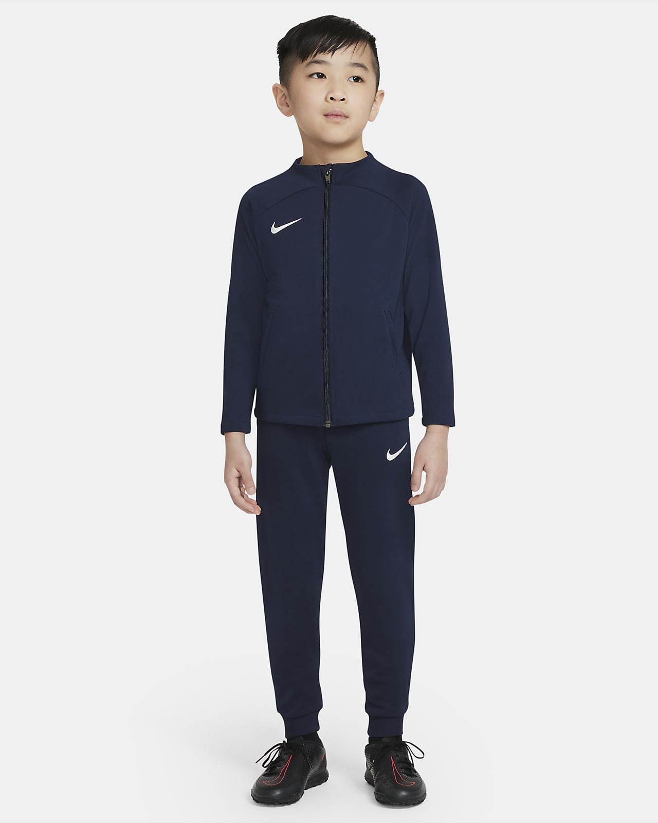 Nike Dri-FIT Academy Pro Strick-Fußball-Trainingsanzug für jüngere Kinder