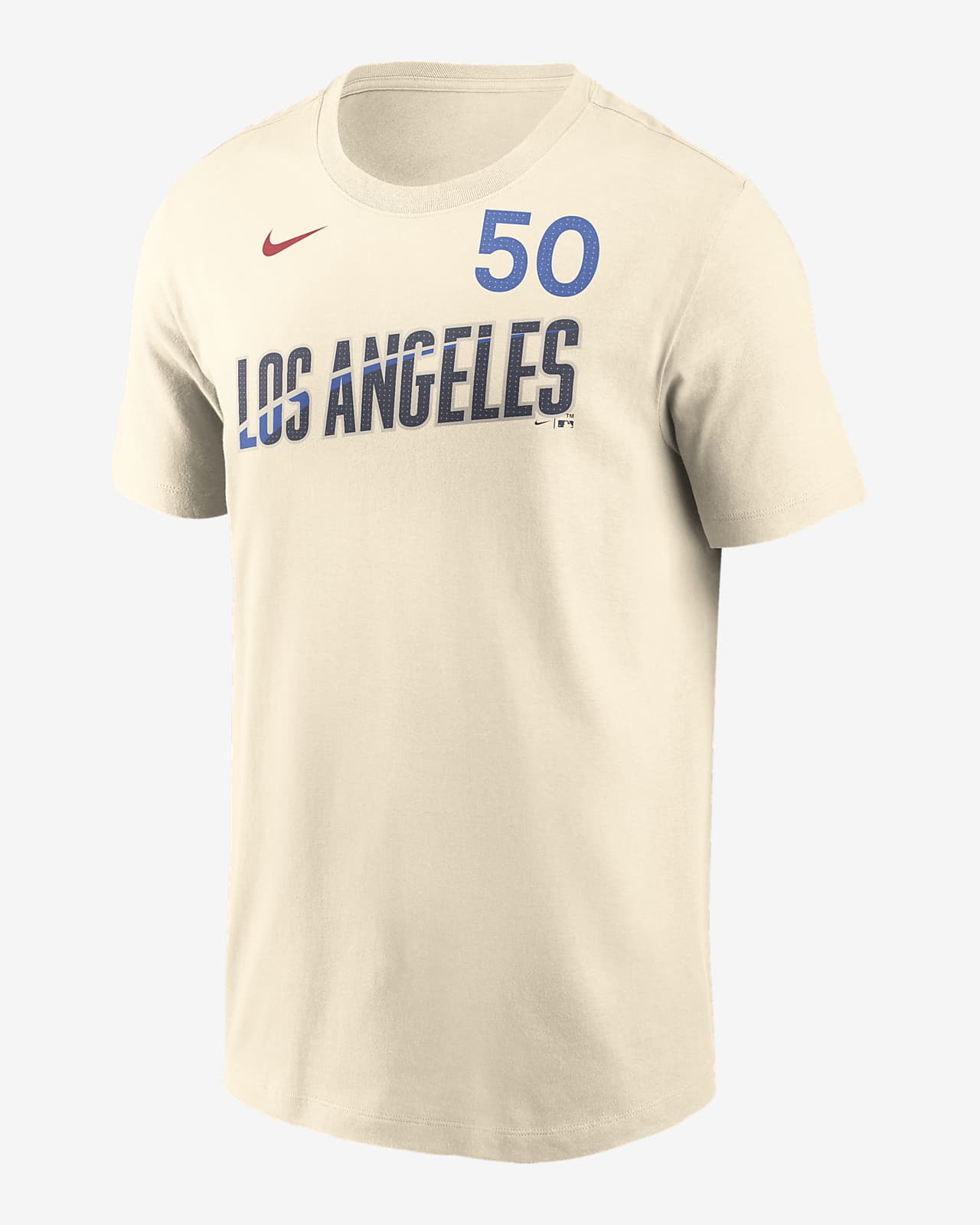Playera Nike de la MLB para hombre Mookie Betts Los Angeles Dodgers City Connect Fuse