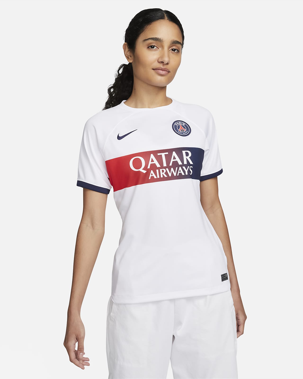 Fotbollströja Paris Saint-Germain 2023/24 Stadium (bortaställ) Nike Dri-FIT för kvinnor