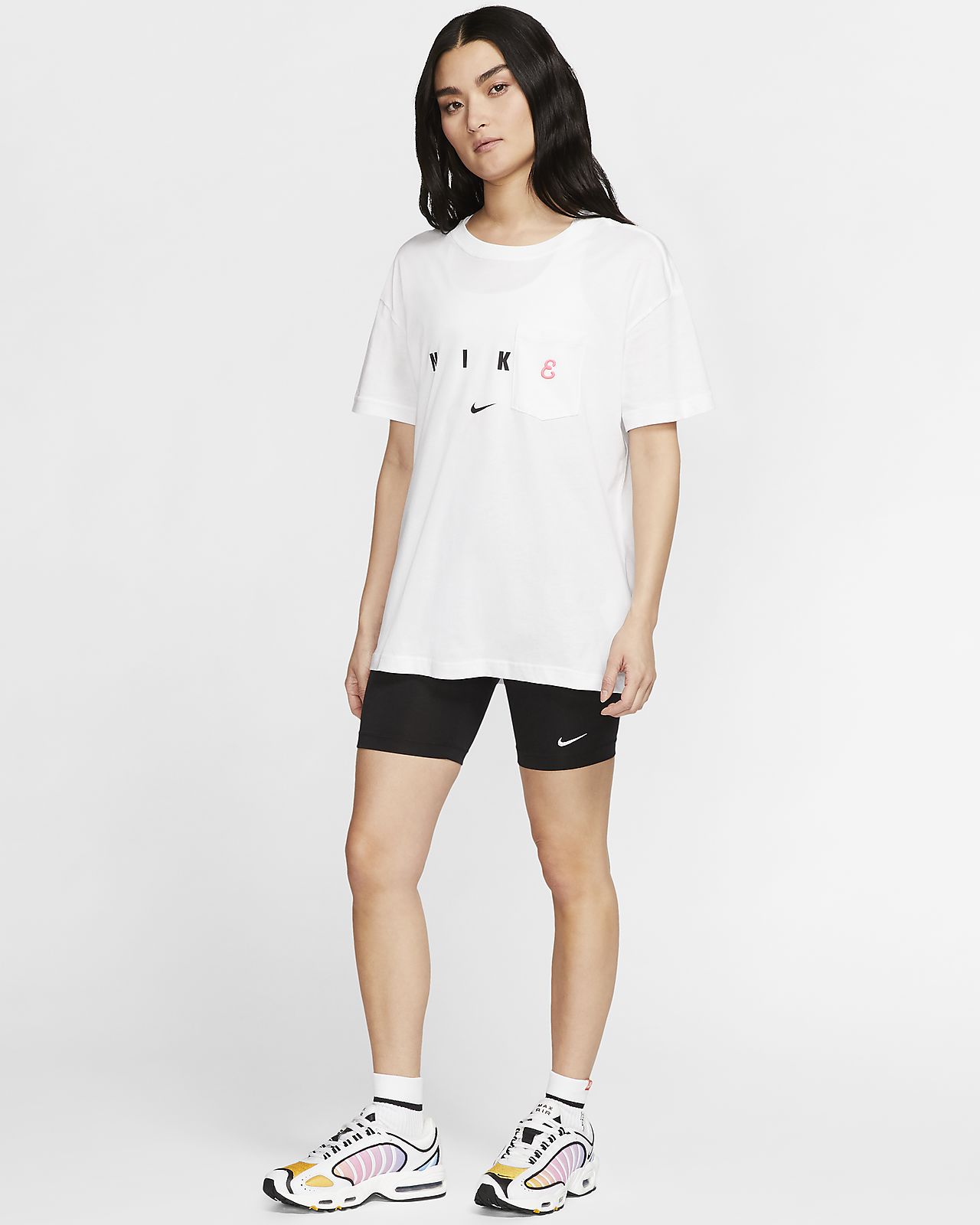 nike white t shirt dress