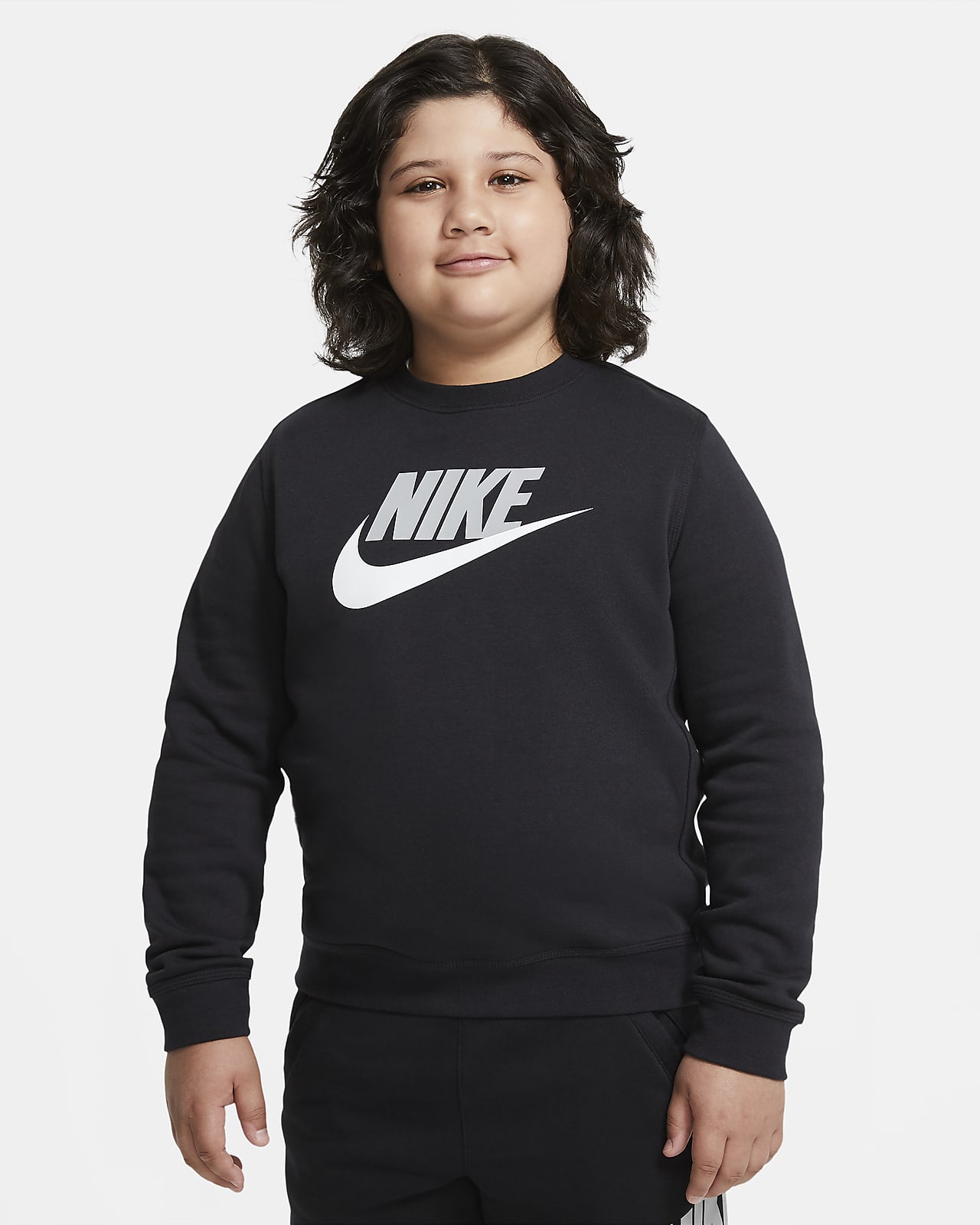 Nike Sportswear Club Fleece Big Kids' (Boys') Crew (Extended Size)