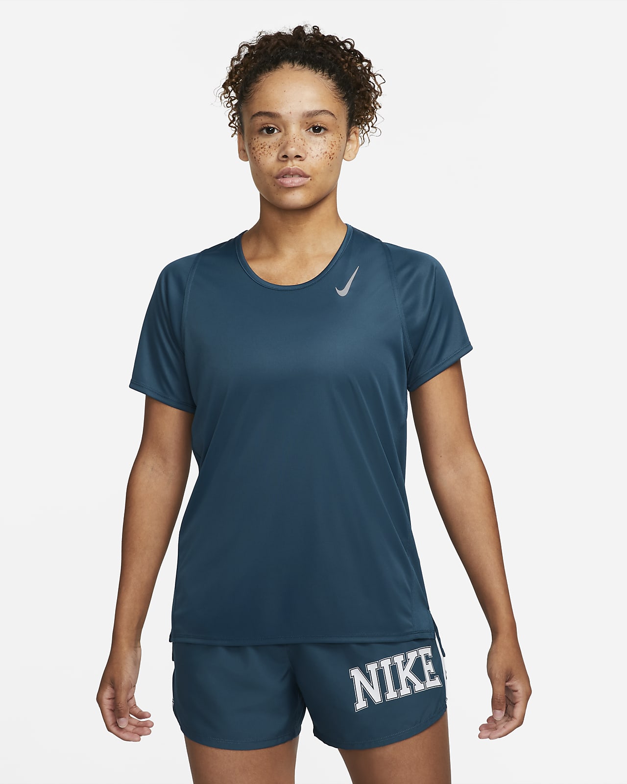 Damska koszulka do biegania z krótkim rękawem Nike Dri-FIT Race