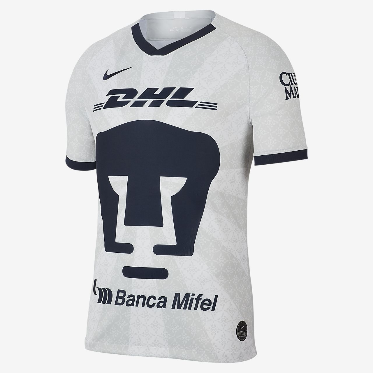 Pumas UNAM 2019/20 Stadium Home Men's Football Shirt. Nike CZ