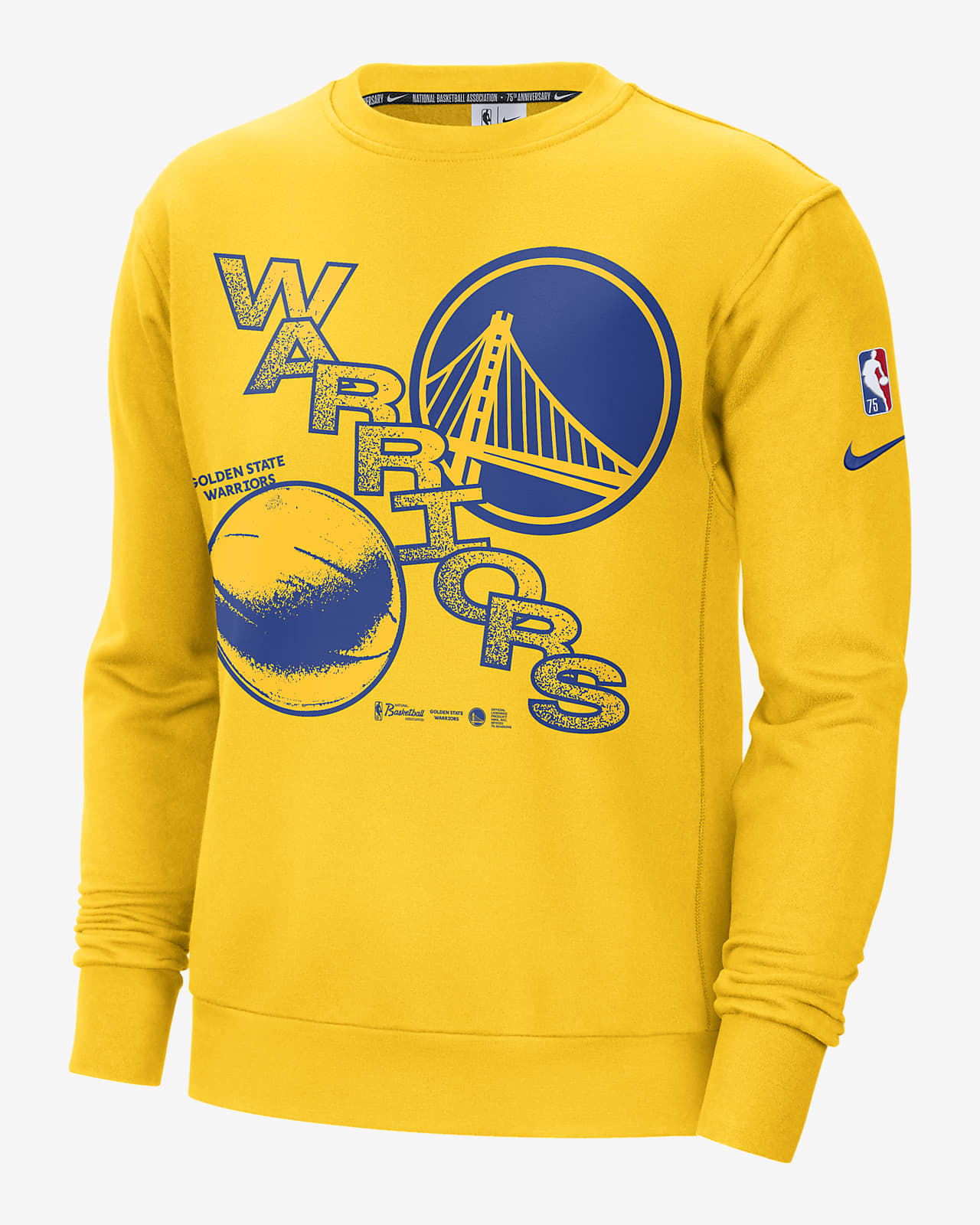 Golden State Warriors Courtside Men's Nike NBA Fleece Sweatshirt