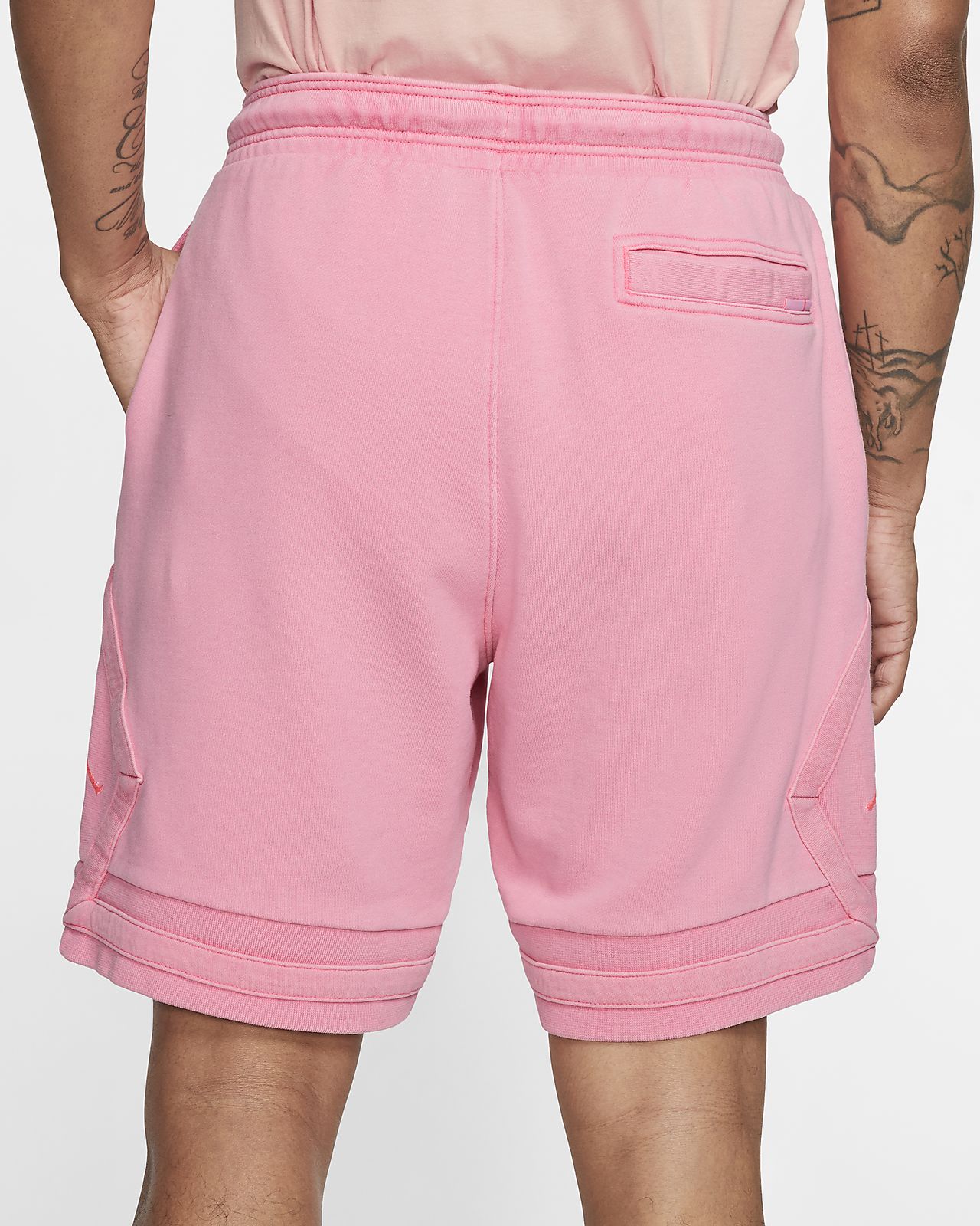 nike fleece shorts pink