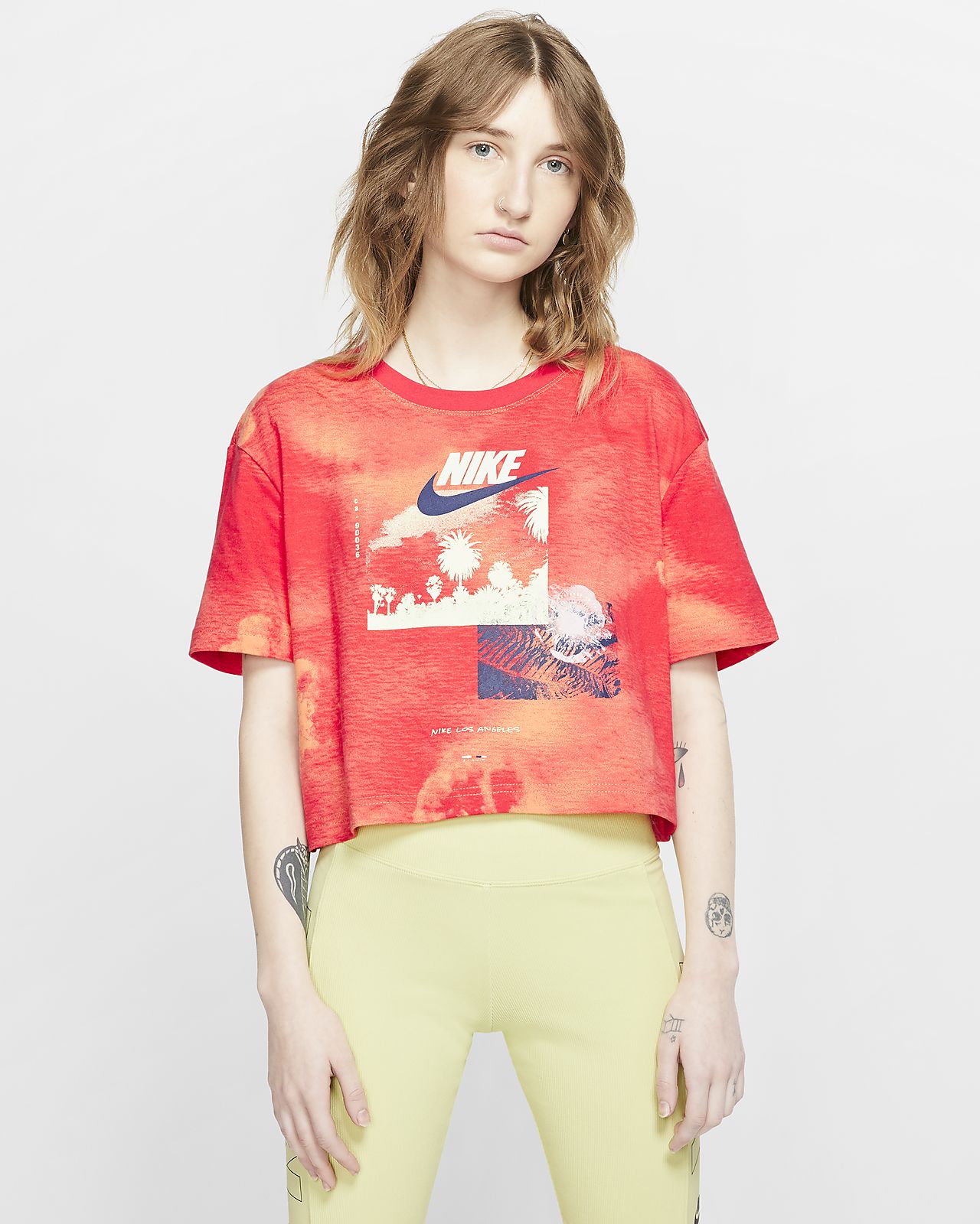 tie dye nike shirt women's