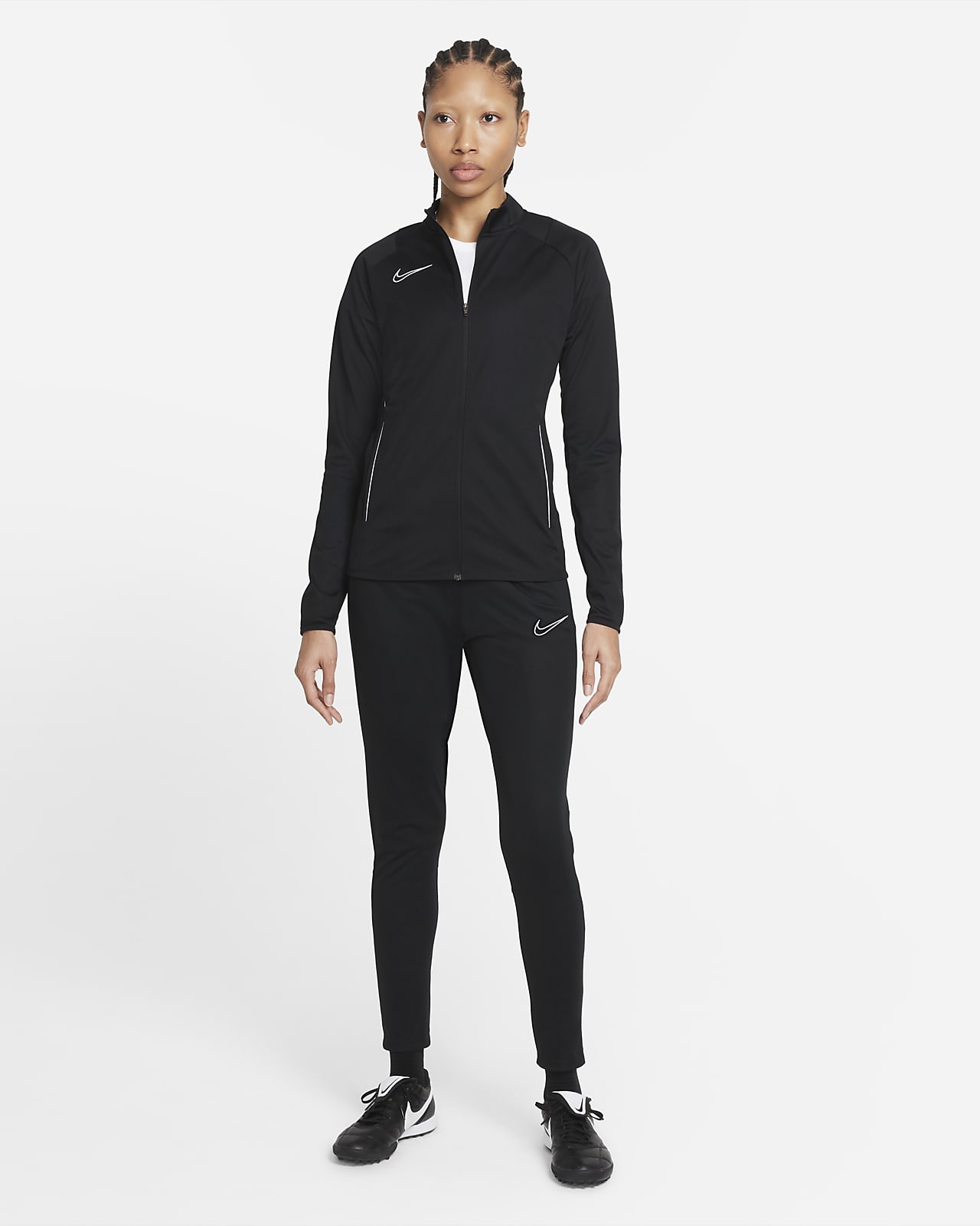 Stickad fotbollstracksuit Nike Dri-FIT Academy för kvinnor