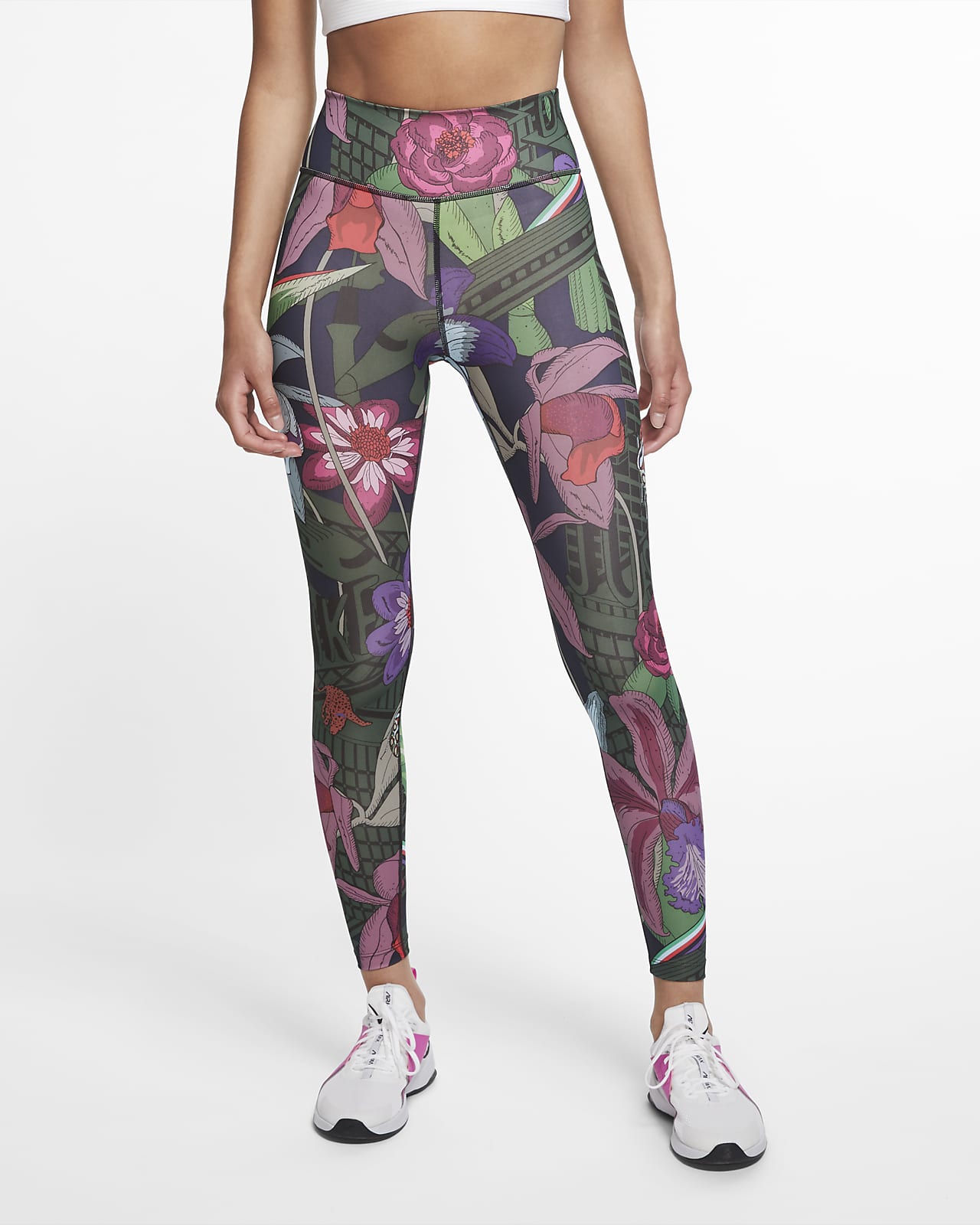 nike pink camo leggings