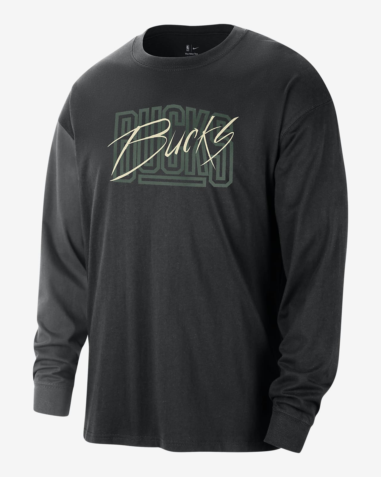 Milwaukee Bucks Courtside Men's Nike NBA Long-Sleeve Max90 T-Shirt