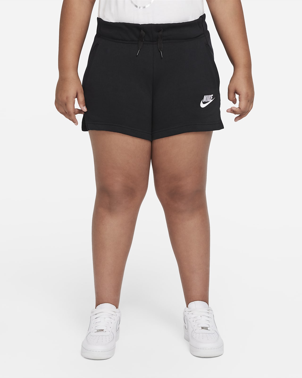 Nike Sportswear Club Older Kids' (Girls') French Terry Shorts (Extended Size)