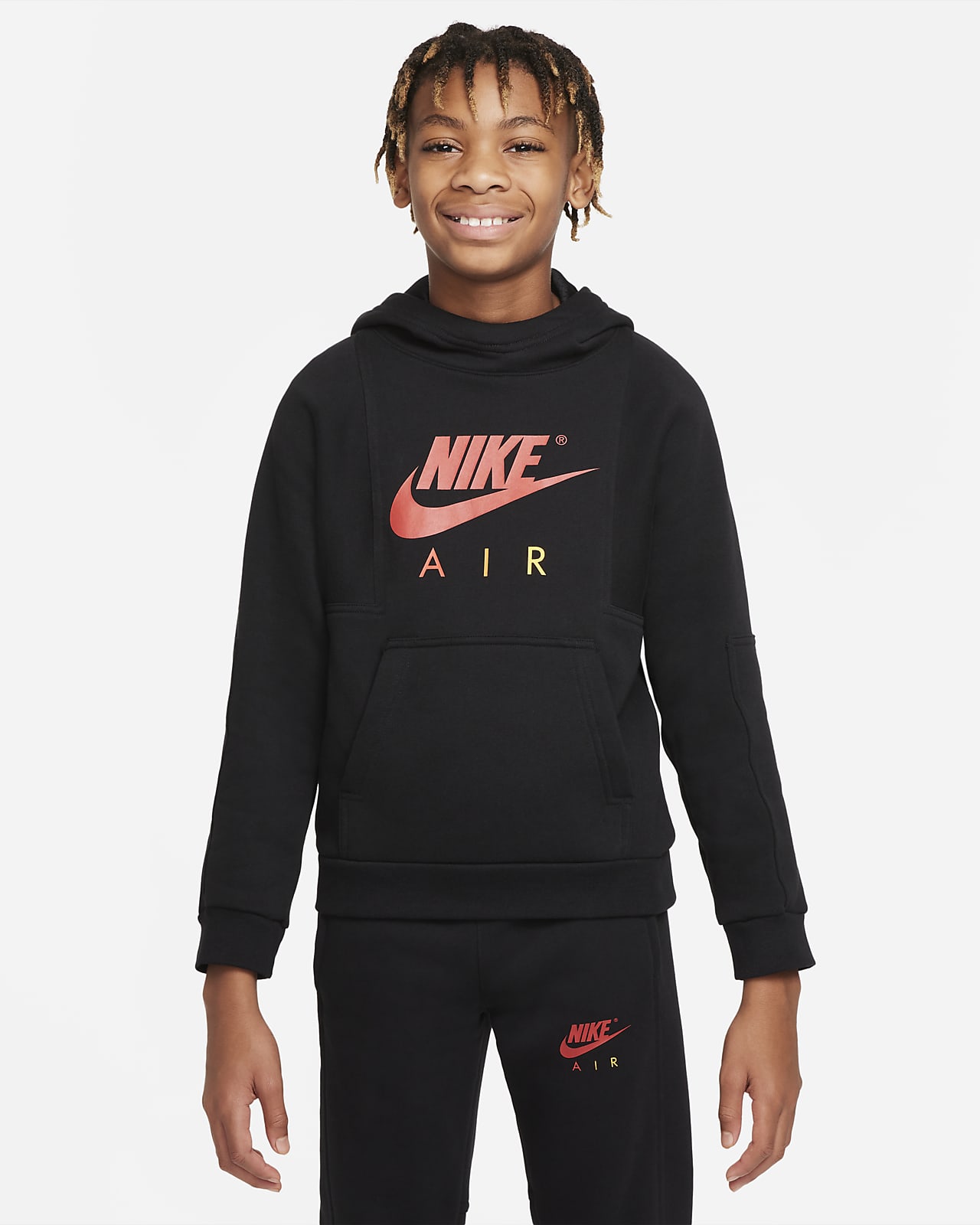 Μπλούζα με κουκούλα Nike Air για μεγάλα αγόρια