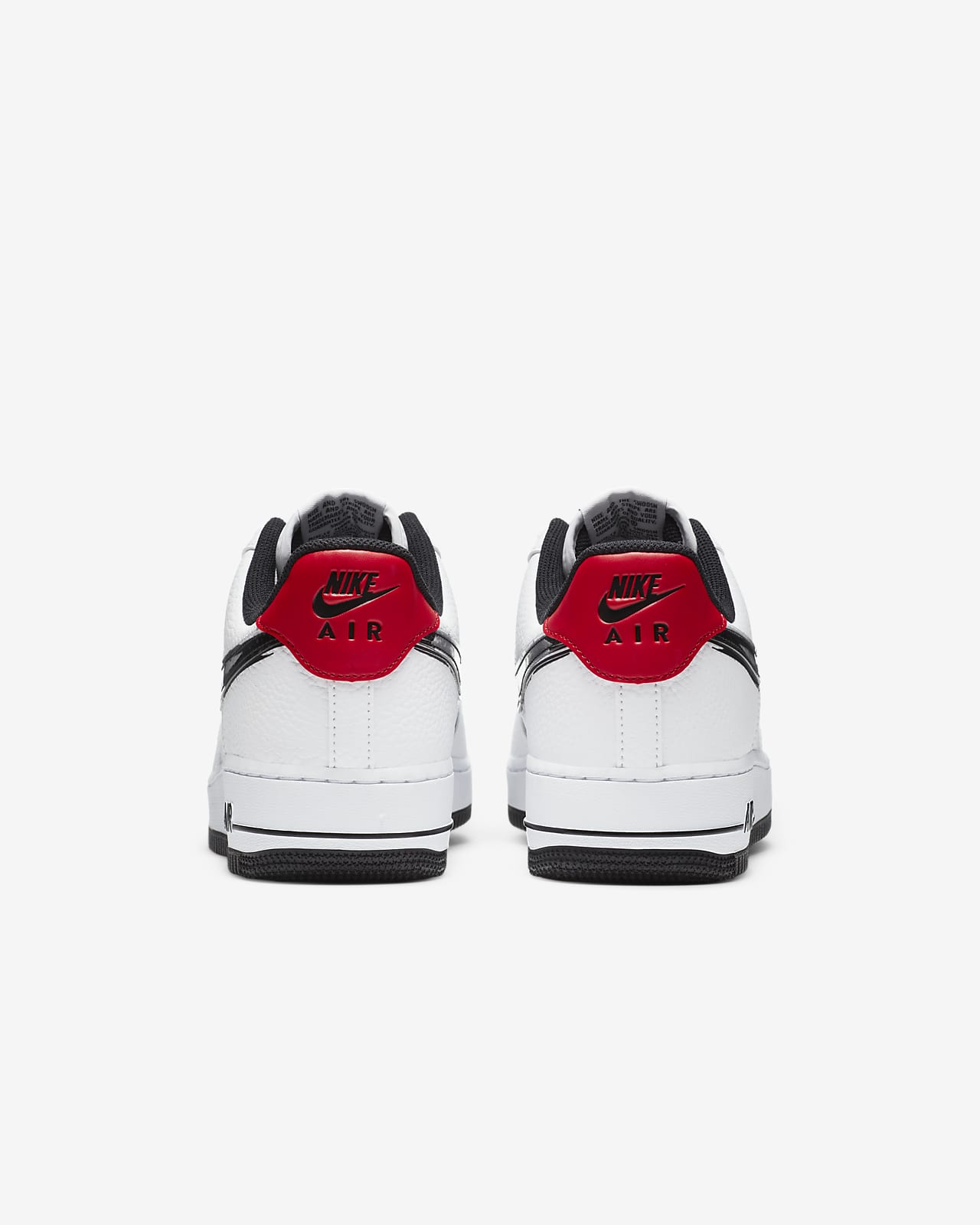 nike air force 1 07 lv8 brushstroke swoosh white university red