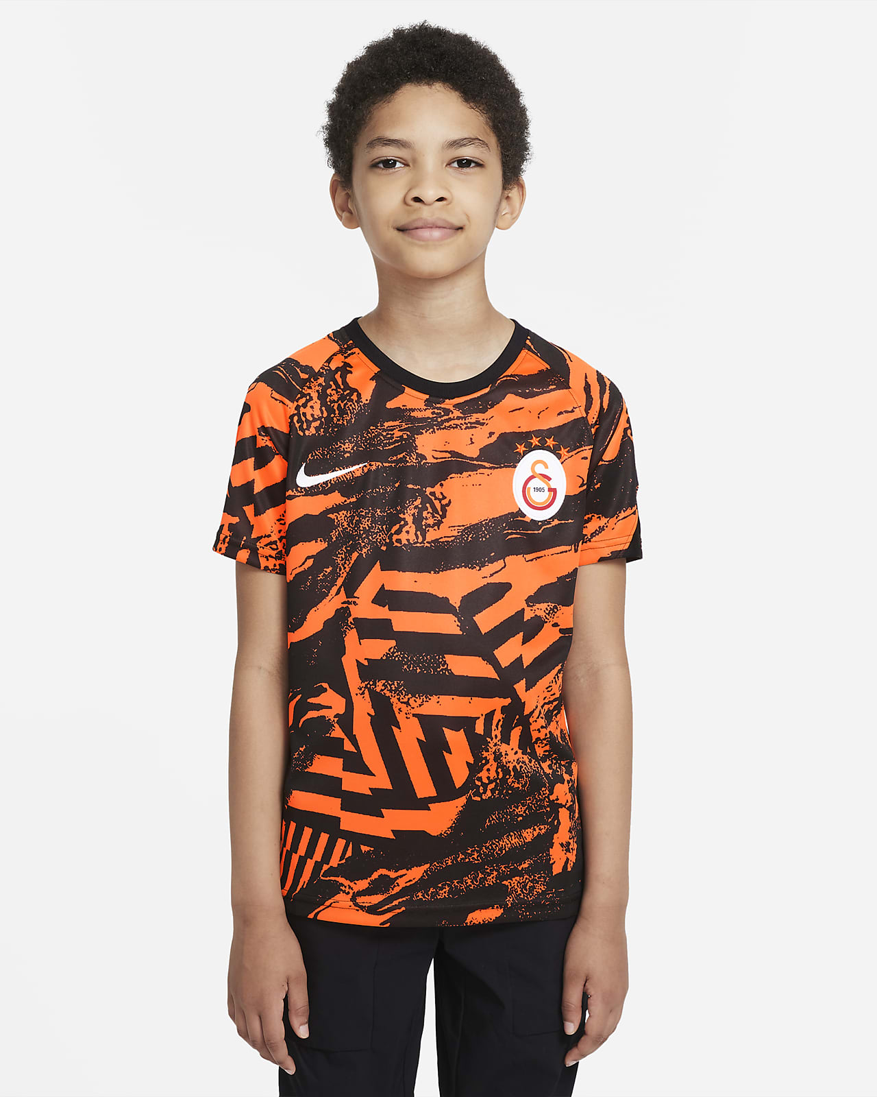 Předzápasové fotbalové tričko Galatasaray s krátkým rukávem pro větší děti