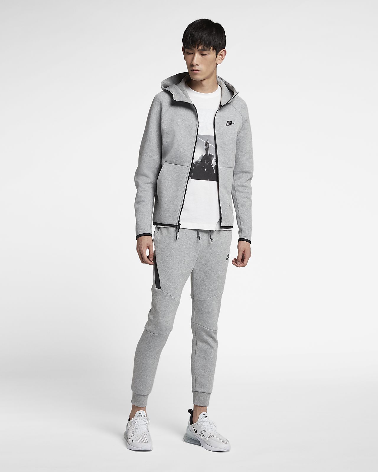 nike sportswear tech fleece grey