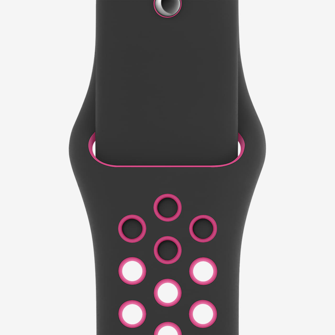 44mm Black/Pink Blast Nike Sport Band 