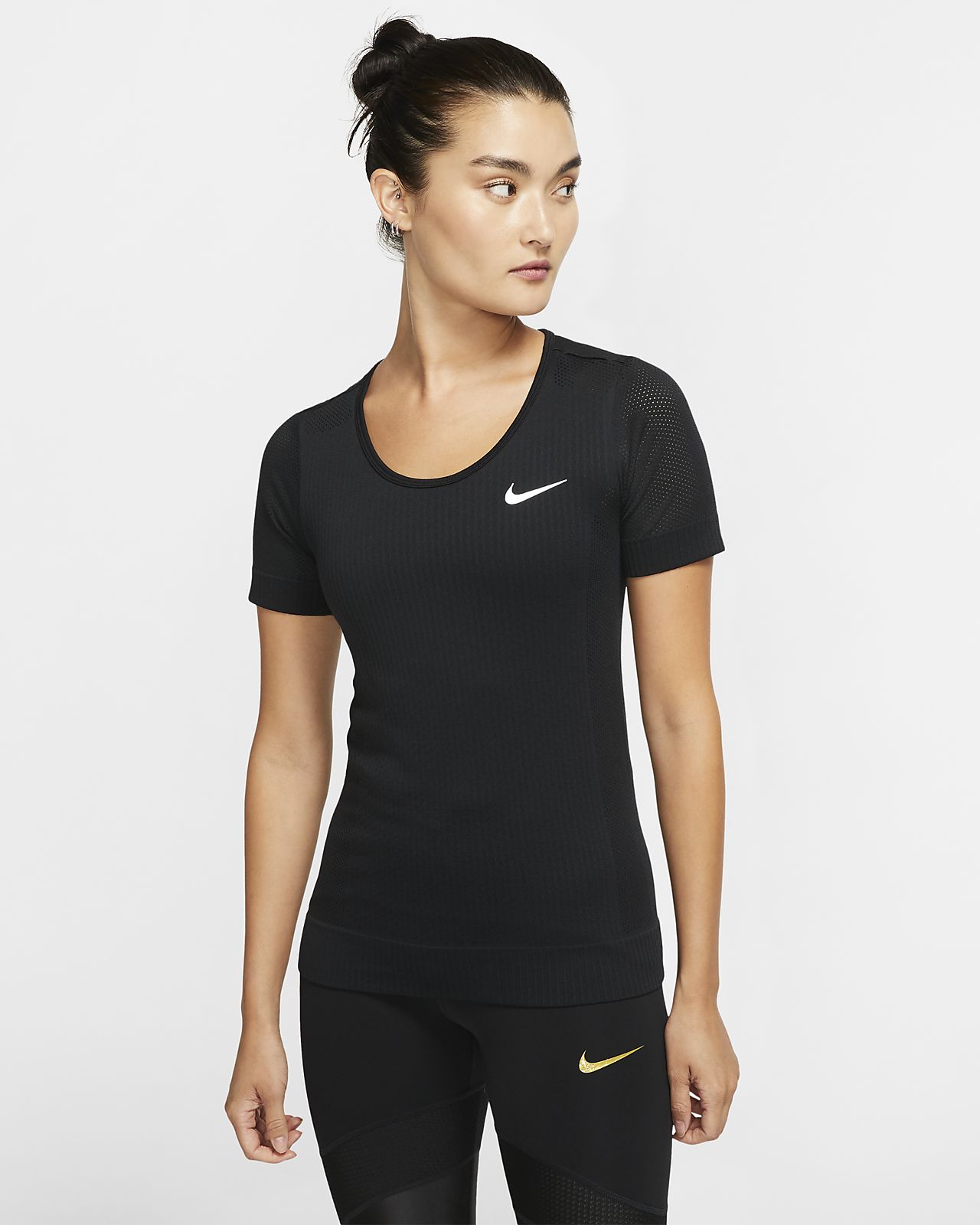 nike women's short sleeve running top