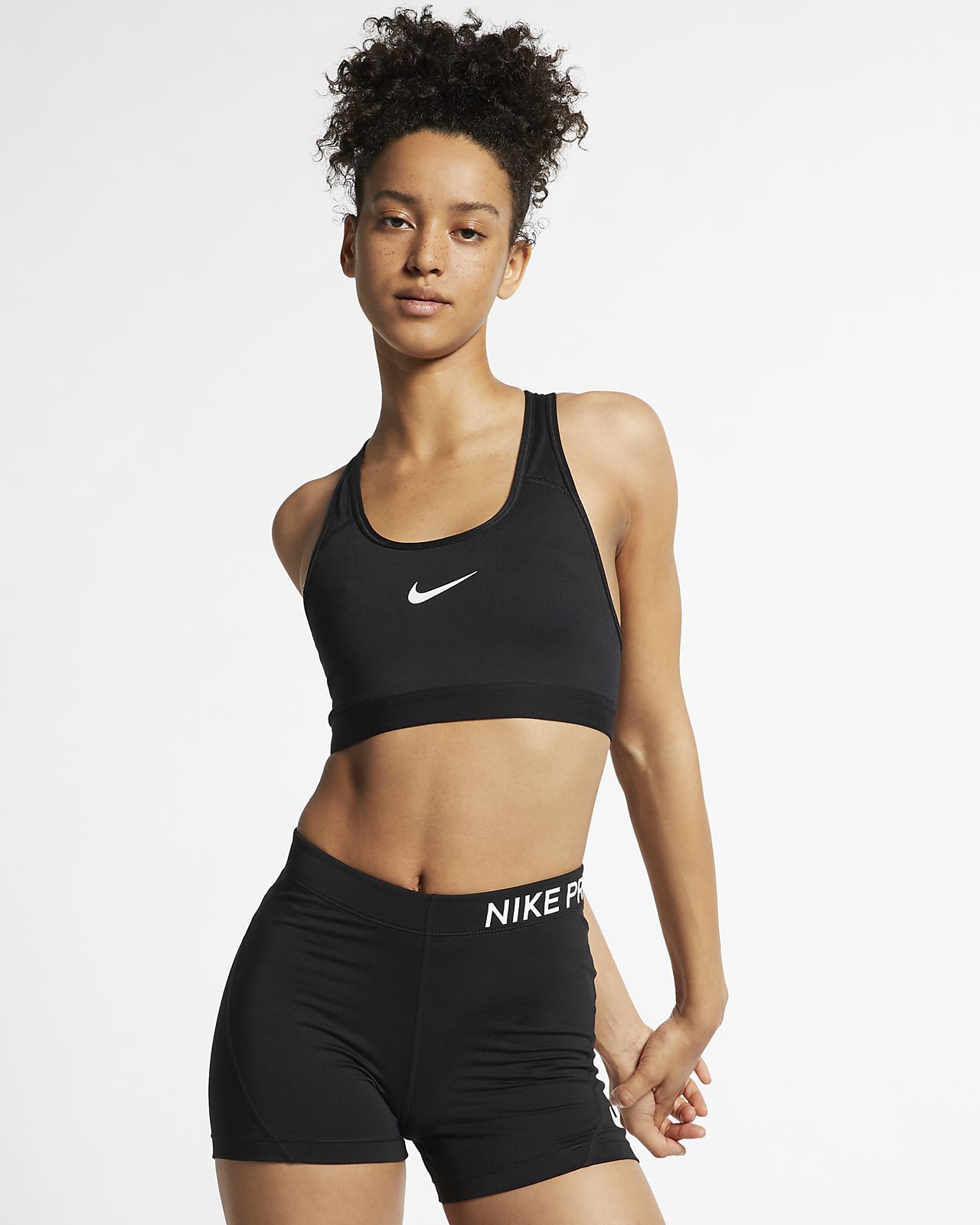 nike pro shorts and crop top set
