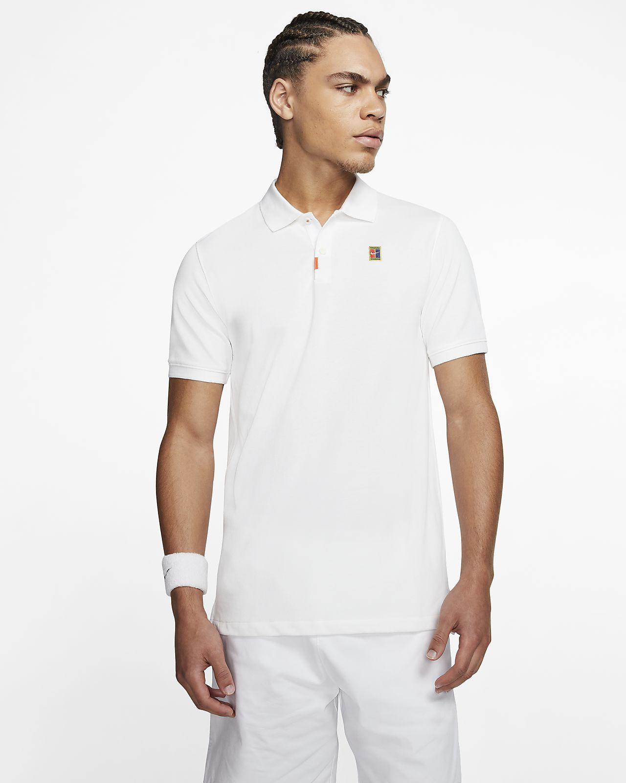 white nike polo mens