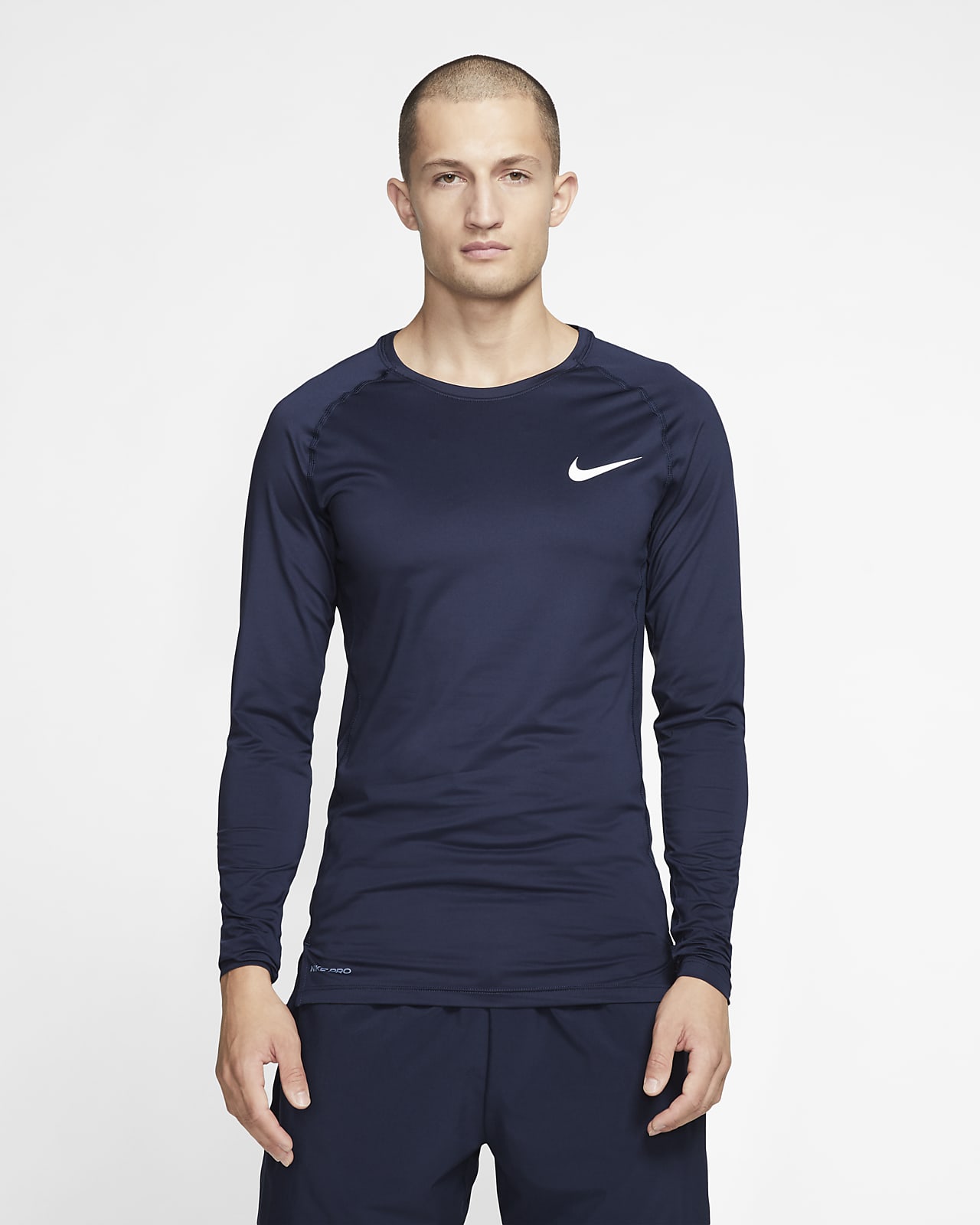 Nike Pro Men's Tight-Fit Long-Sleeve Top