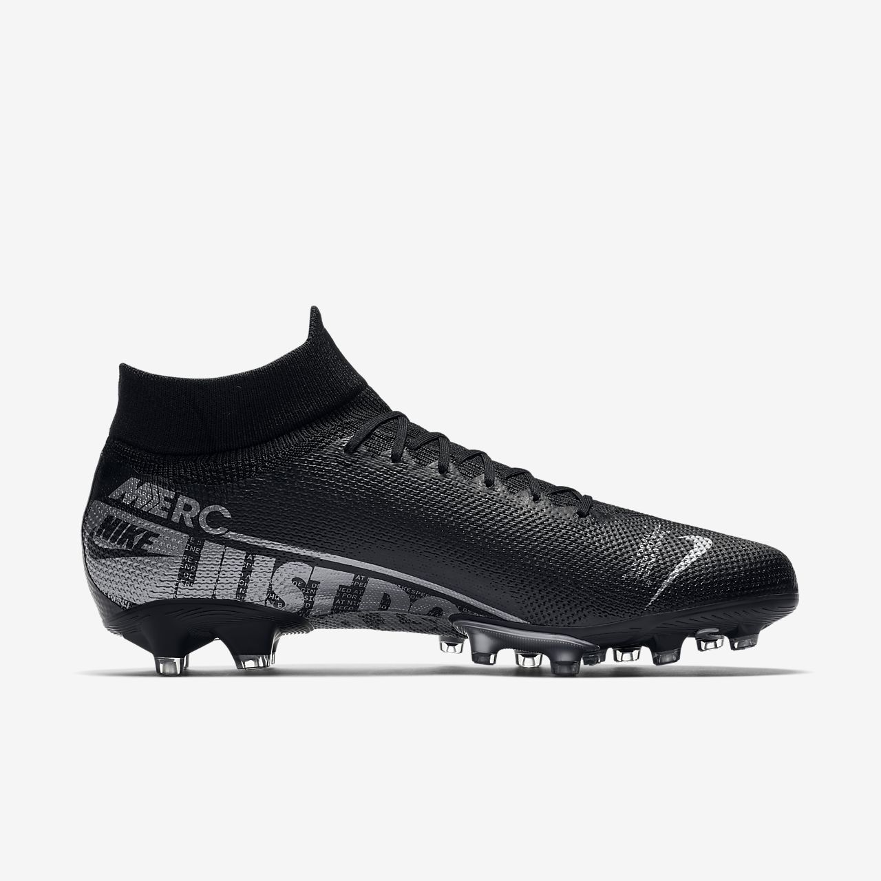 Nike Size 10.5 Mercurial Superfly 6 Pro FG Soccer Cleat Black.