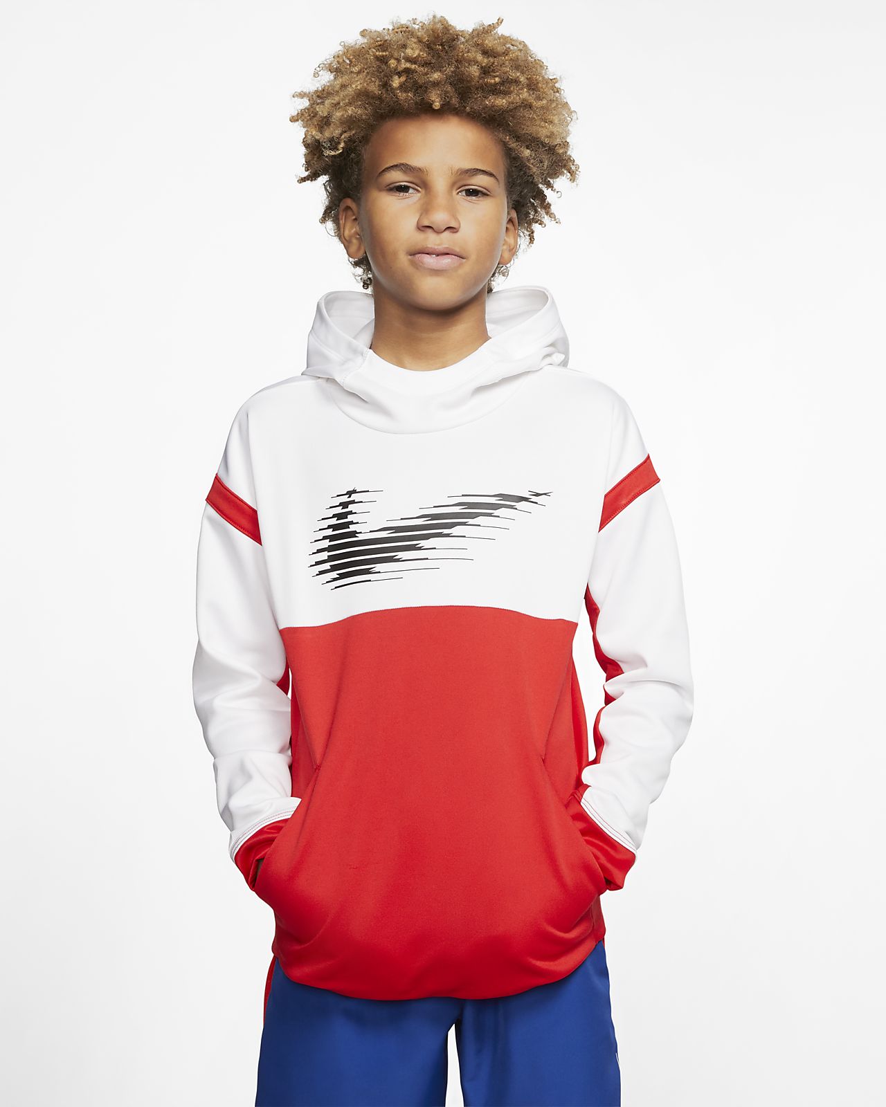 nike graphic hoodie red