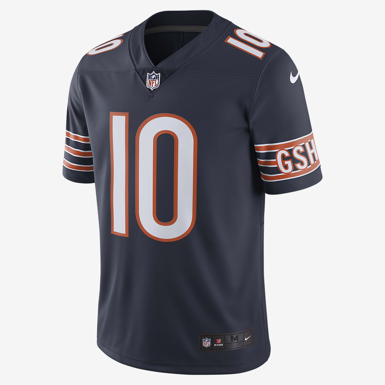 NFL Chicago Bears Dri-FIT (Mitch Trubisky) Men's Limited Color Rush Football Jersey
