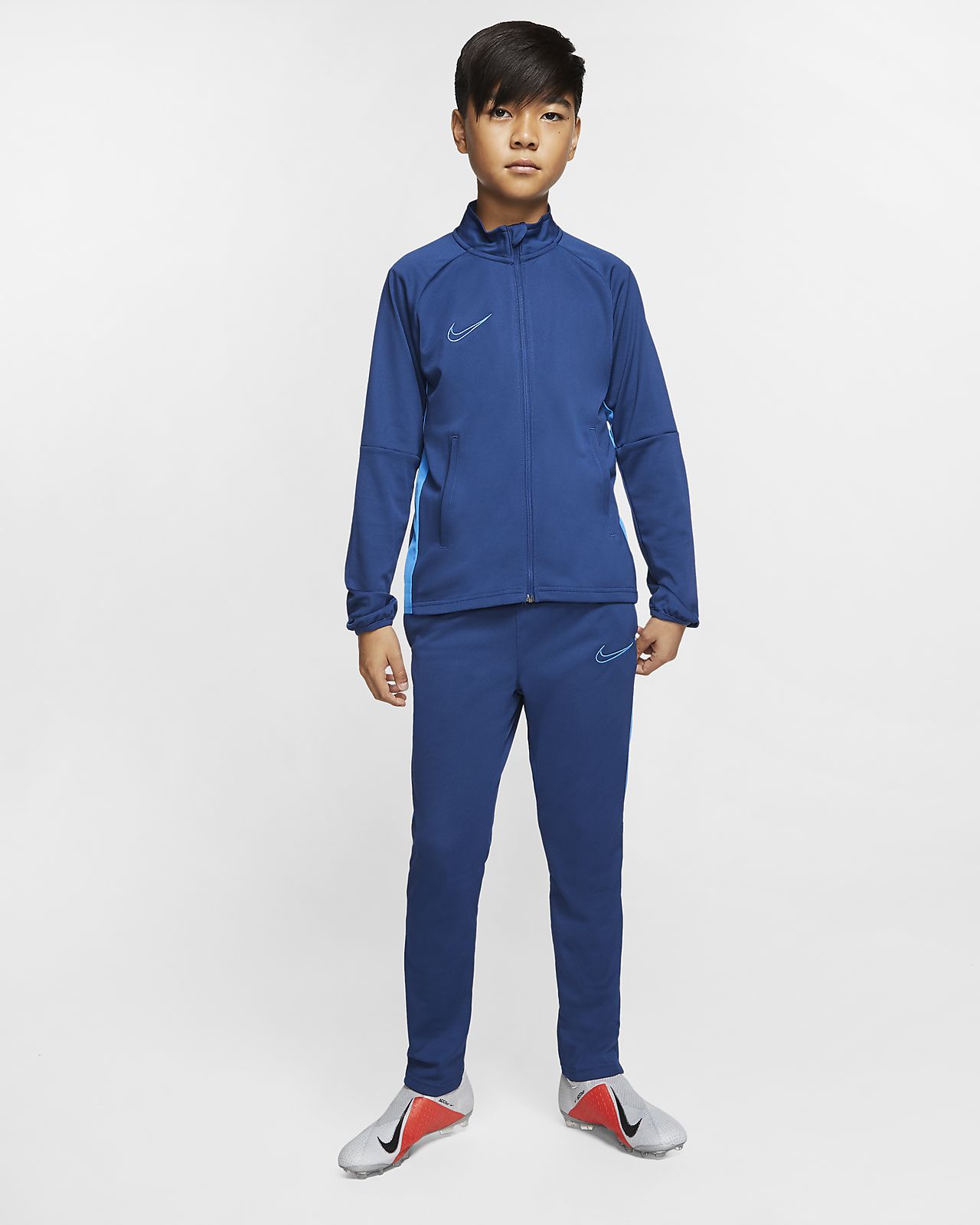 blue nike tracksuit kids