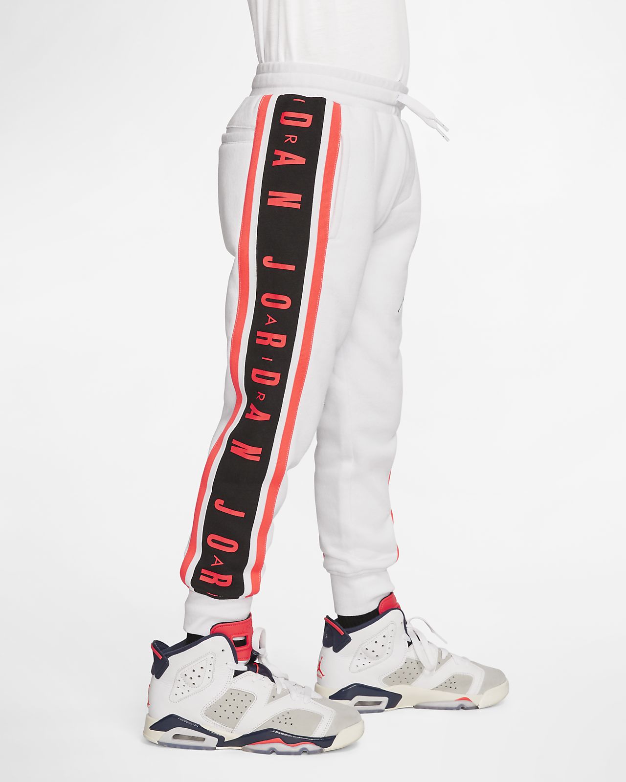 all white jordan sweatsuit