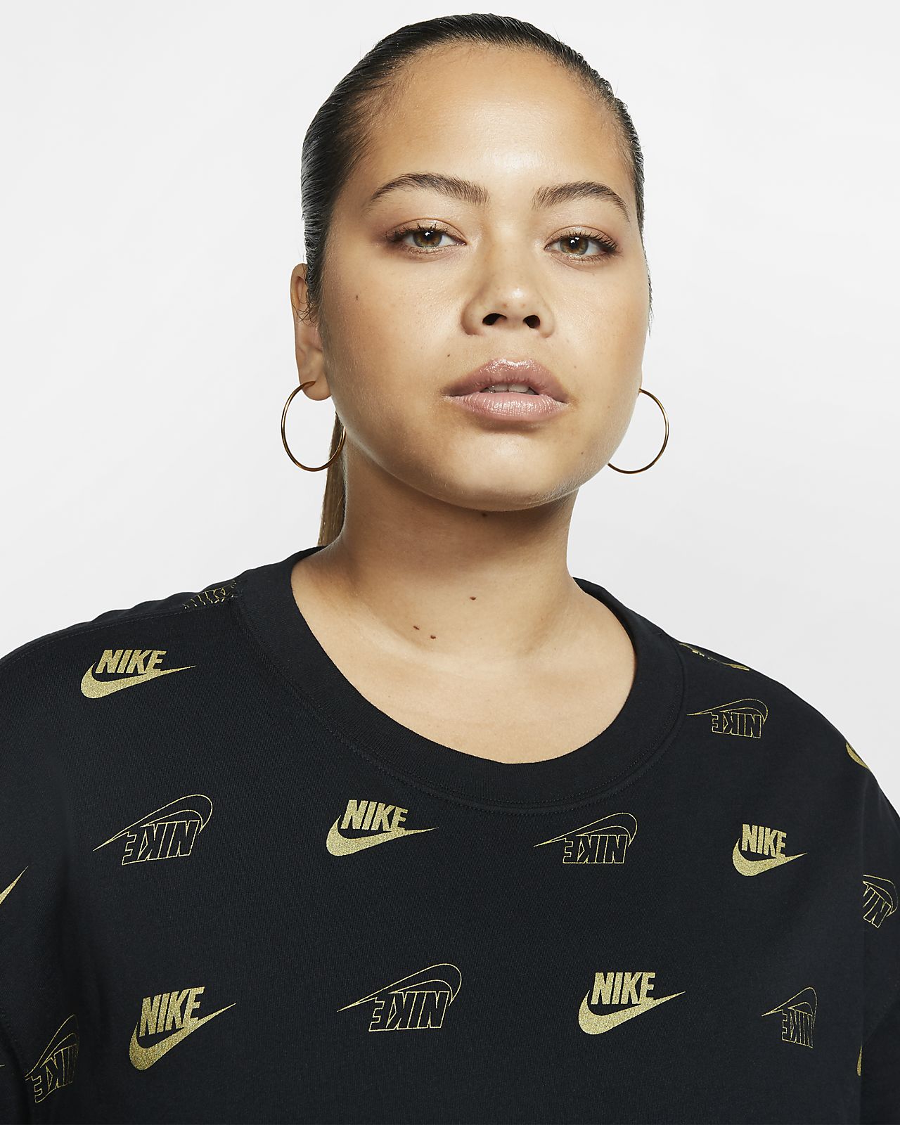 nike crop top plus size