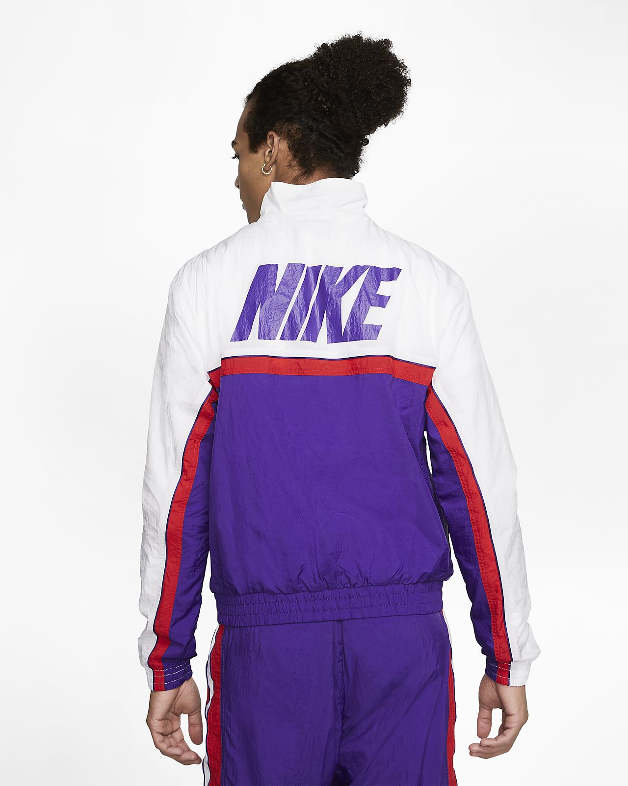 nike throwback men's woven tracksuit basketball pants