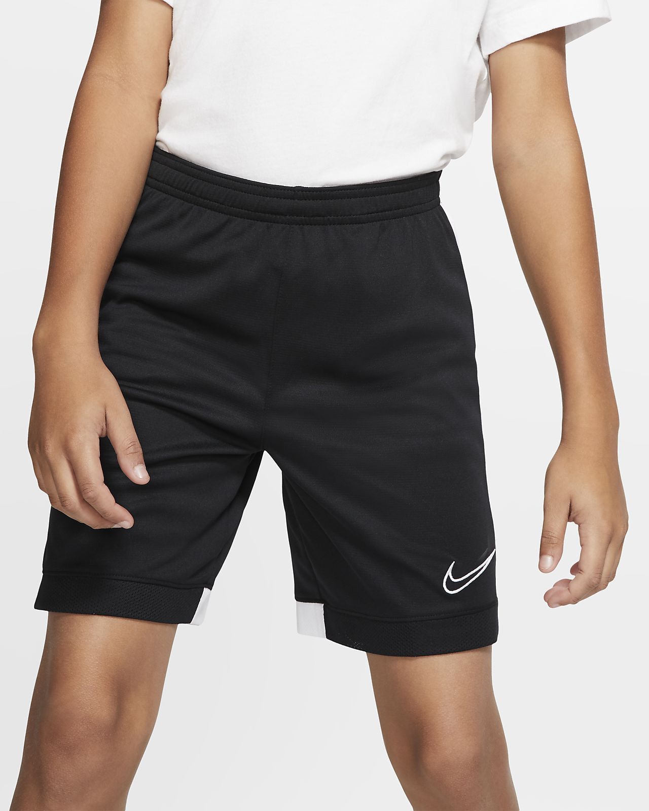 nike football academy shorts in black