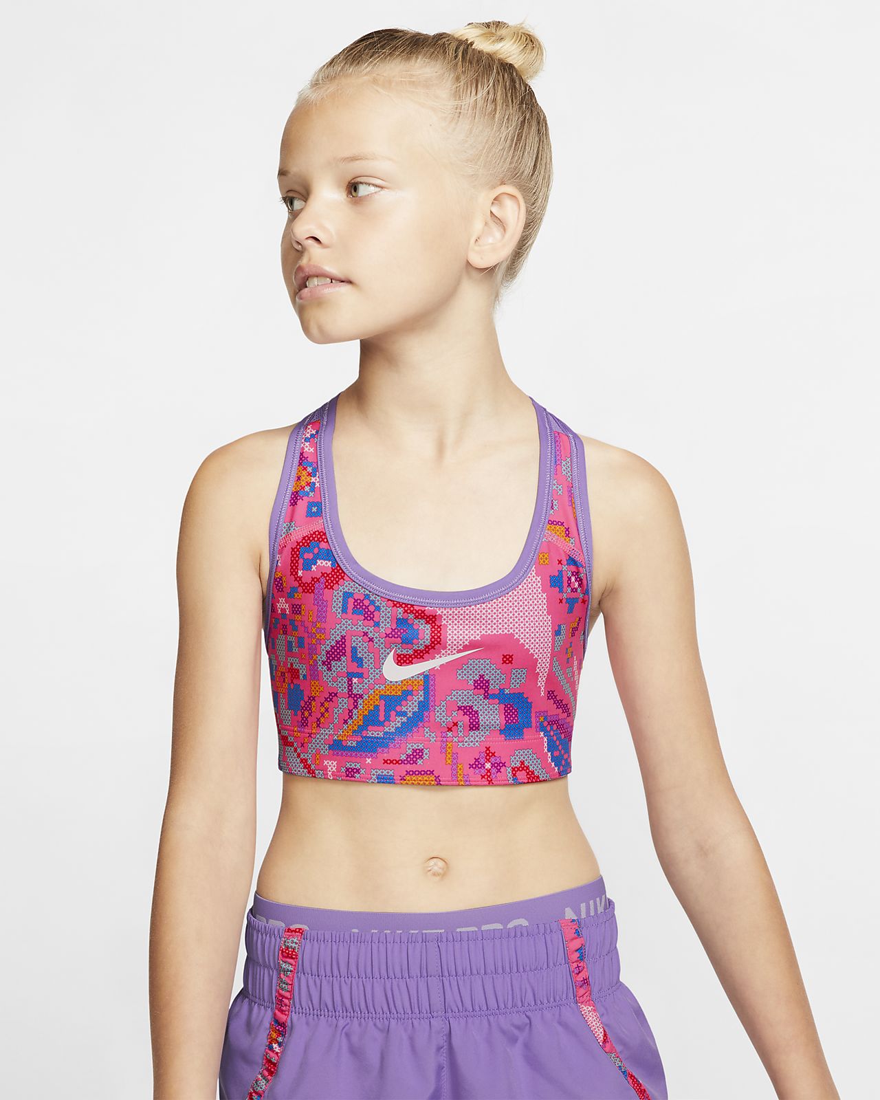 nike printed sports bra