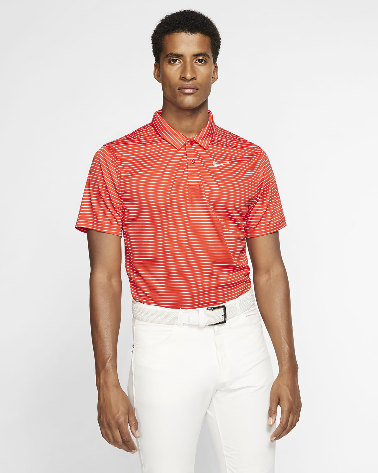 Nike Dri-FIT gestreiftes Golf-Poloshirt für Herren
