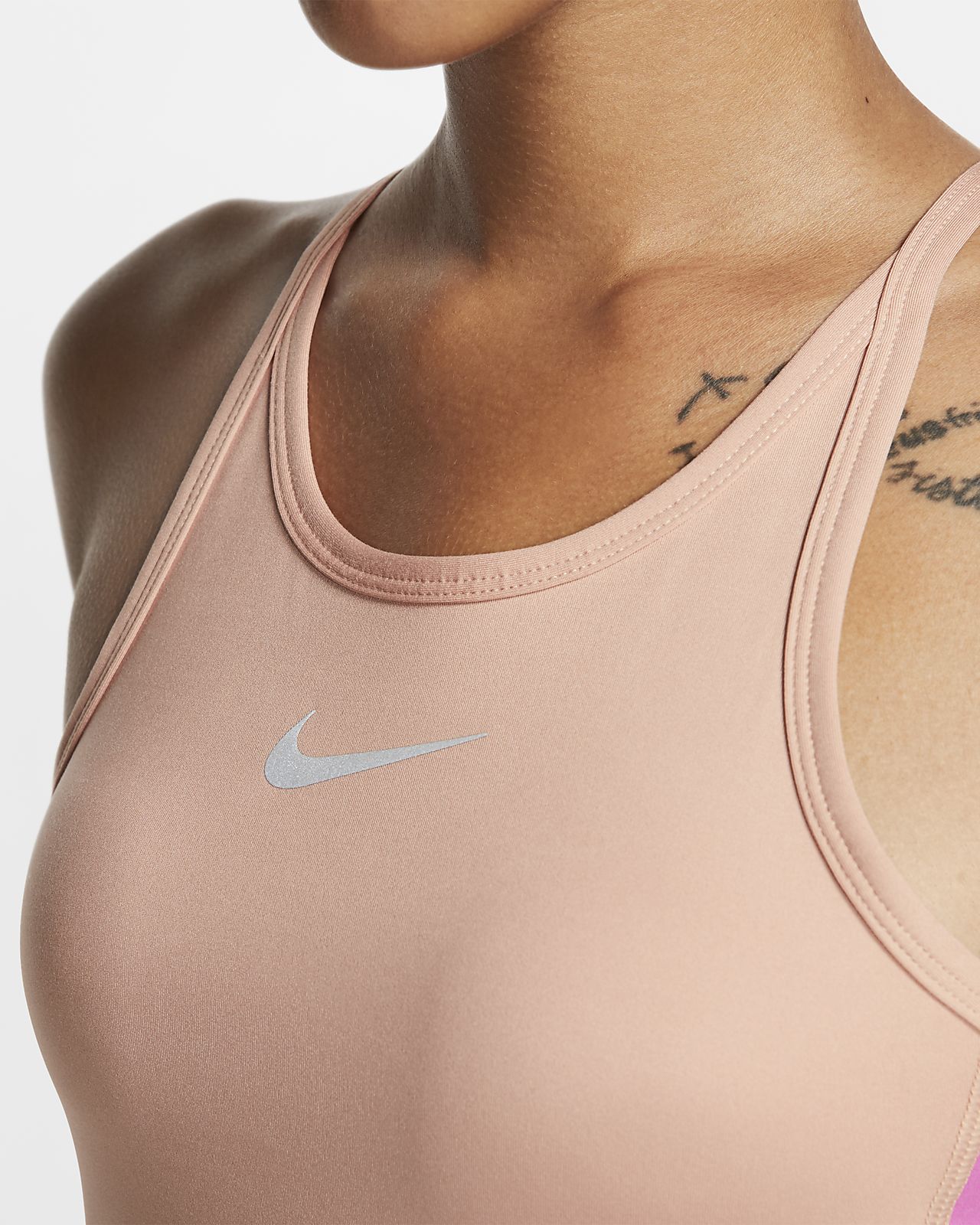 nike cropped running tank