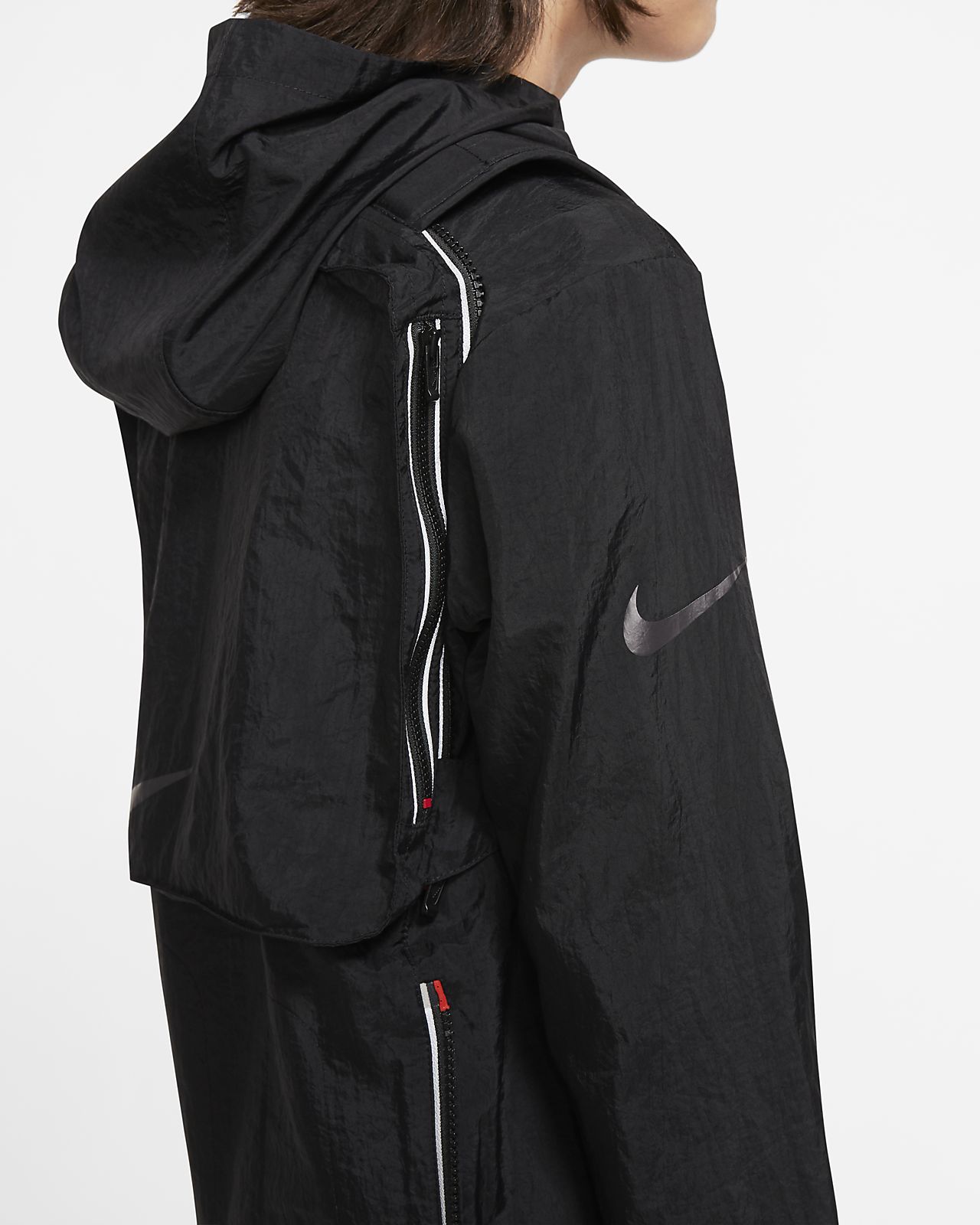 nike big check jacket